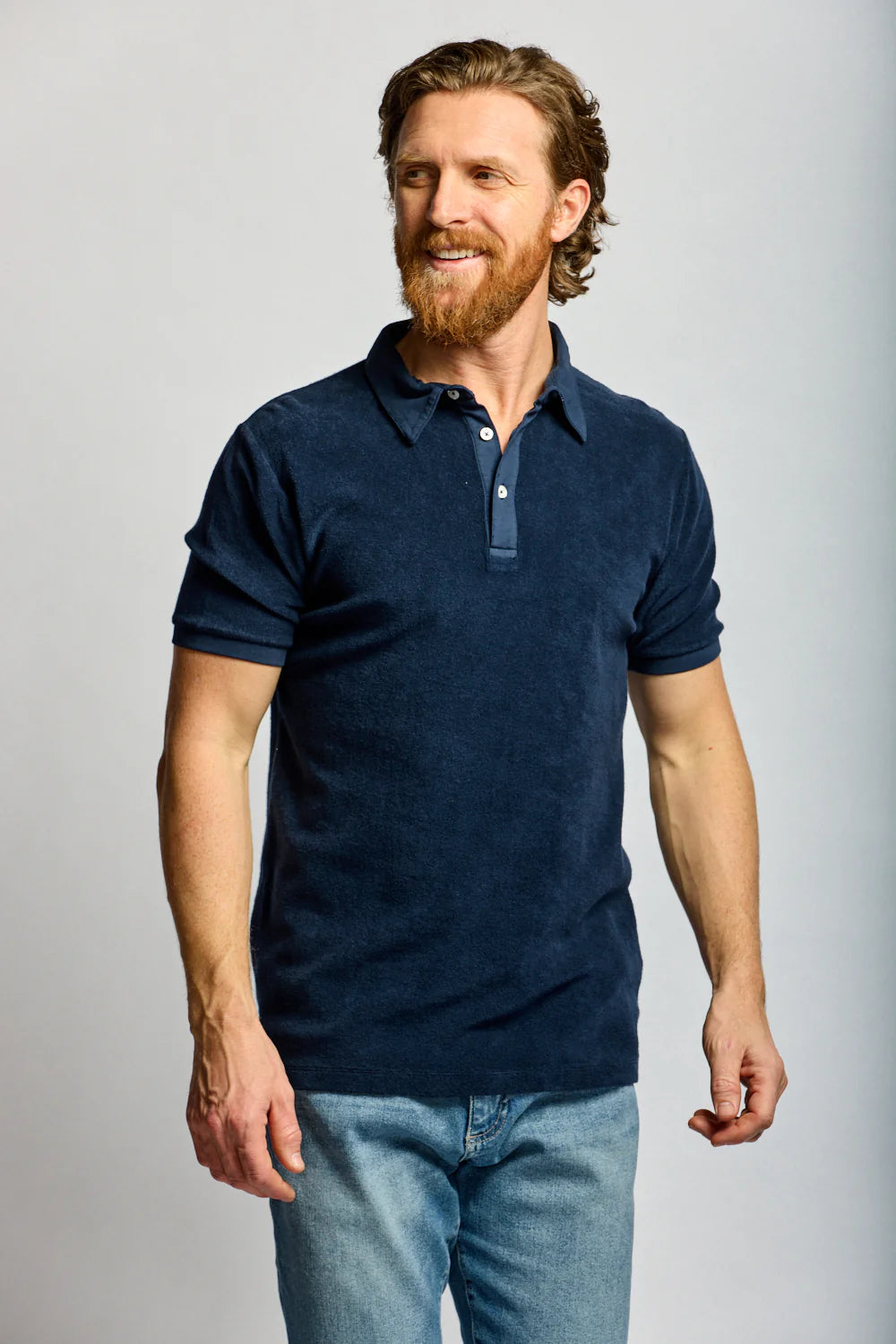 Towel Terry Polo - Navy