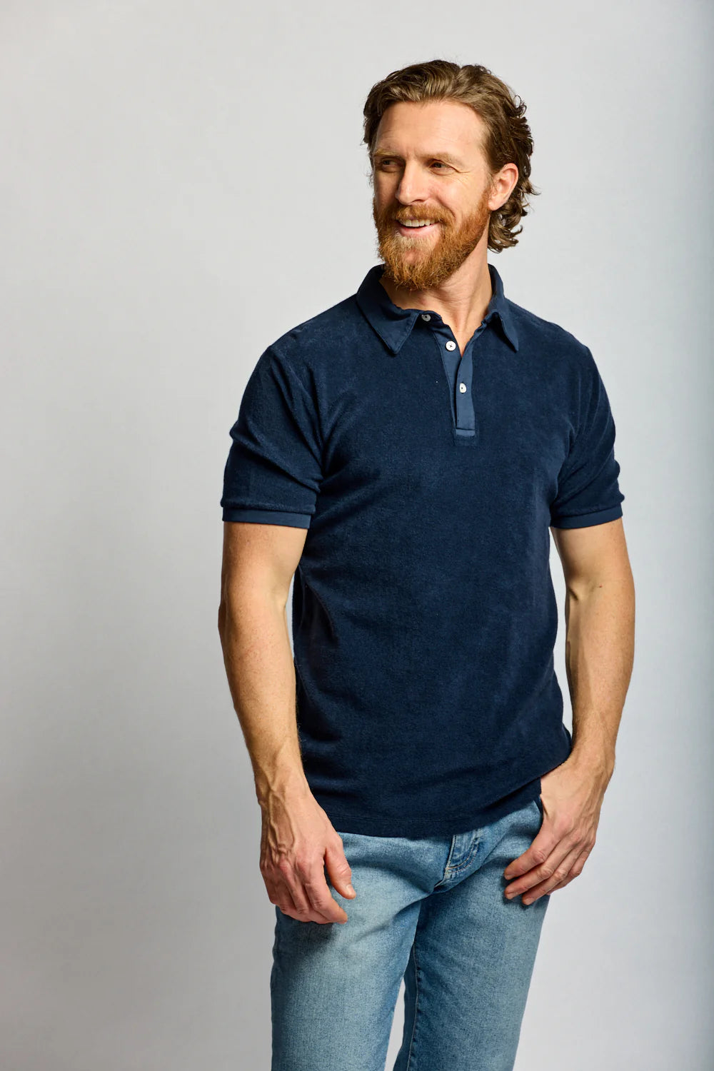 Towel Terry Polo - Navy