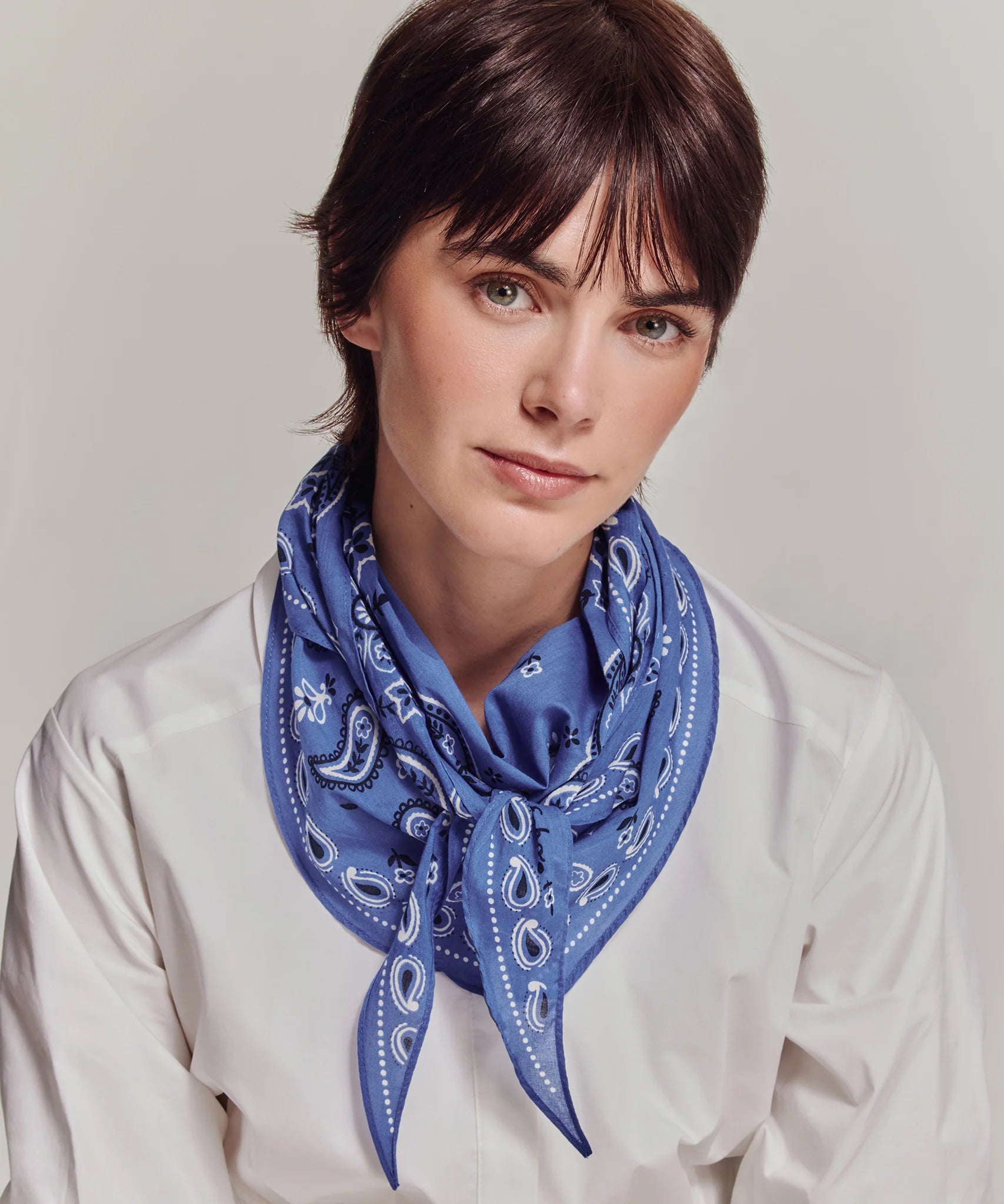 Bandana Triangle Scarf - Ultramarine