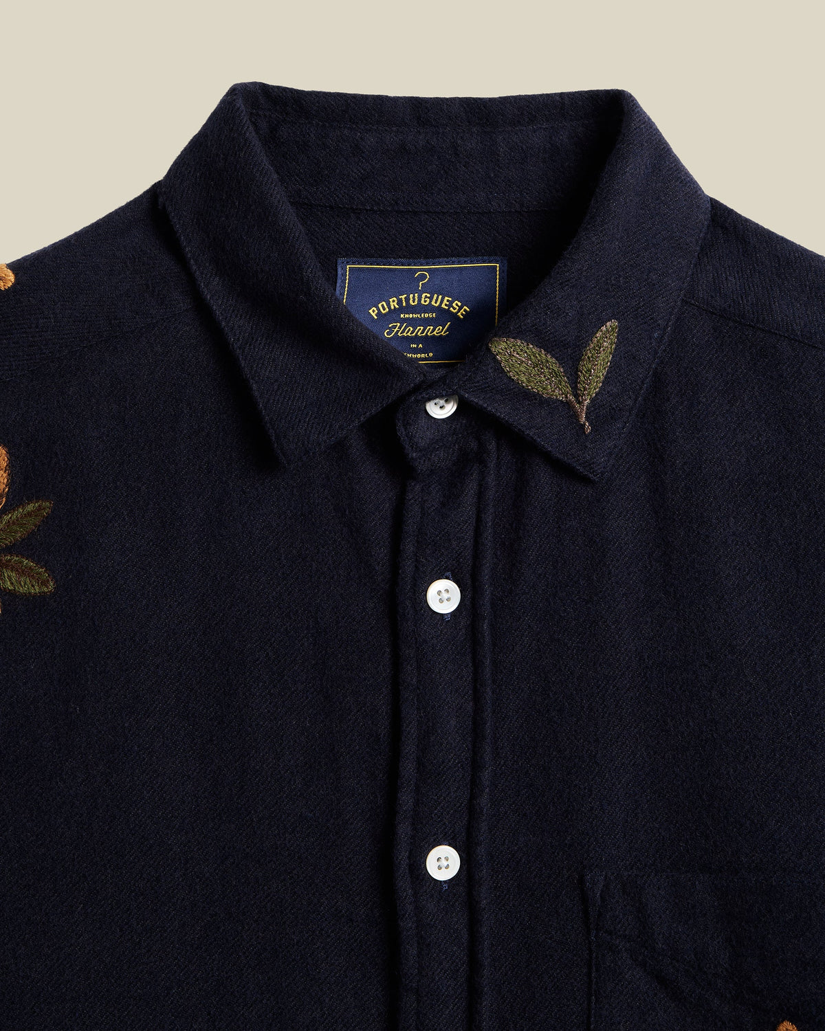 Embroidery Flannel - Navy