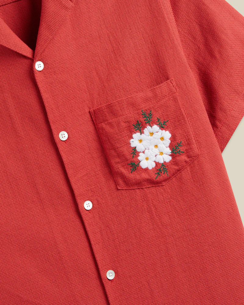 Embroidery Piquet - Clay