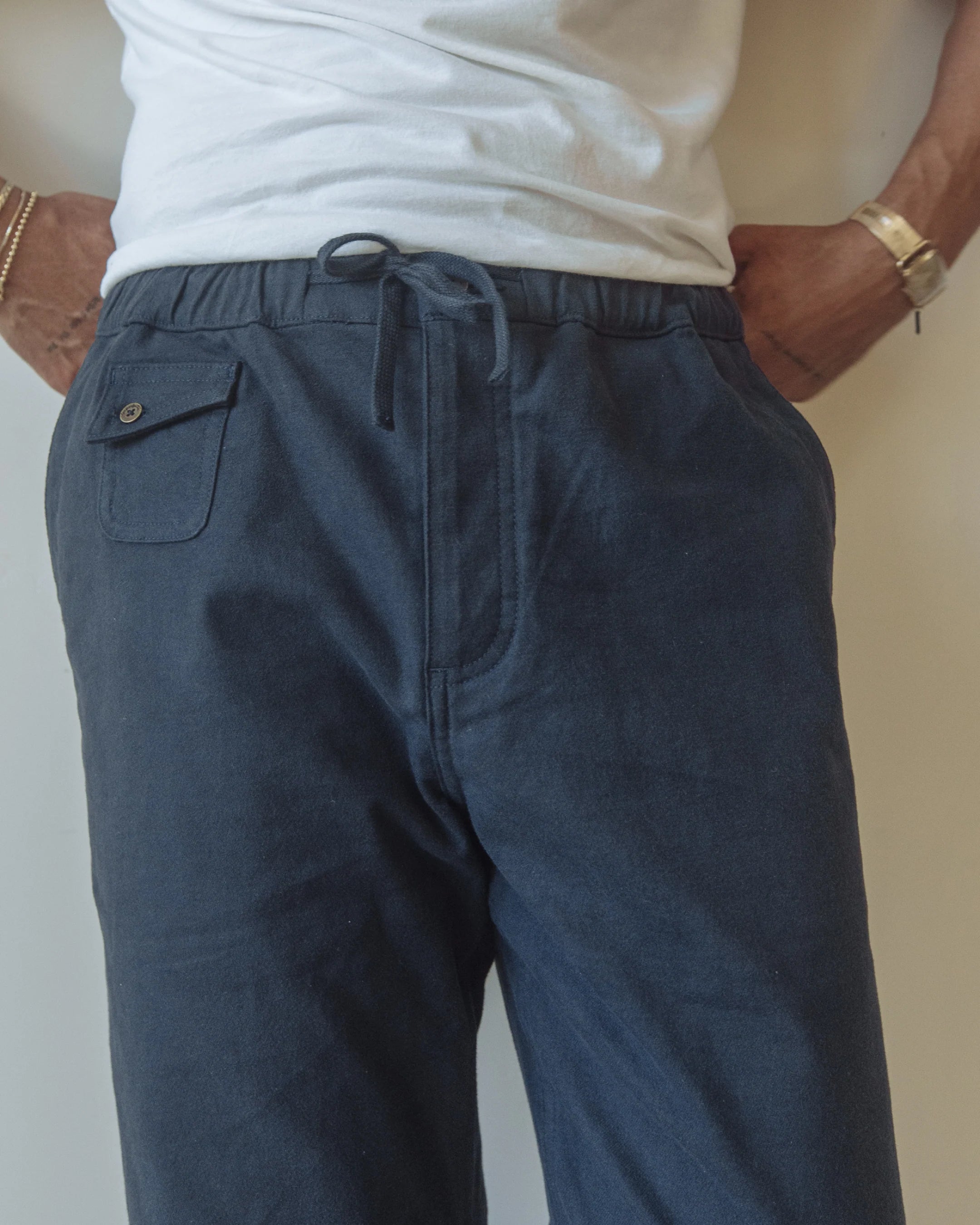 Easy Rider Moleskin Pant - Navy