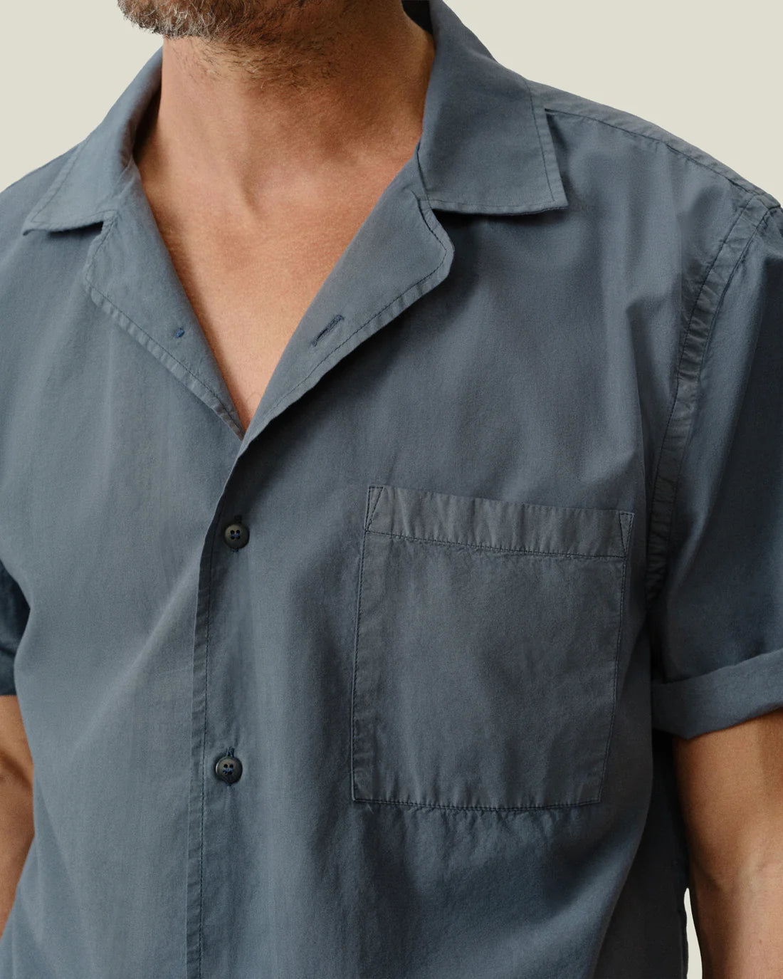 Air Cotton Camp Shirt - Lake