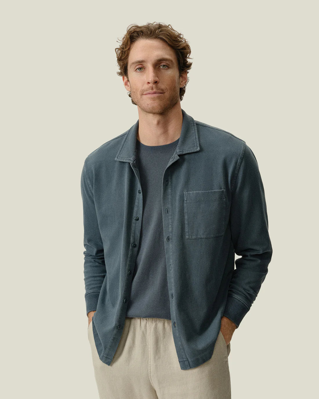 Caza Knit Shirt - Lake