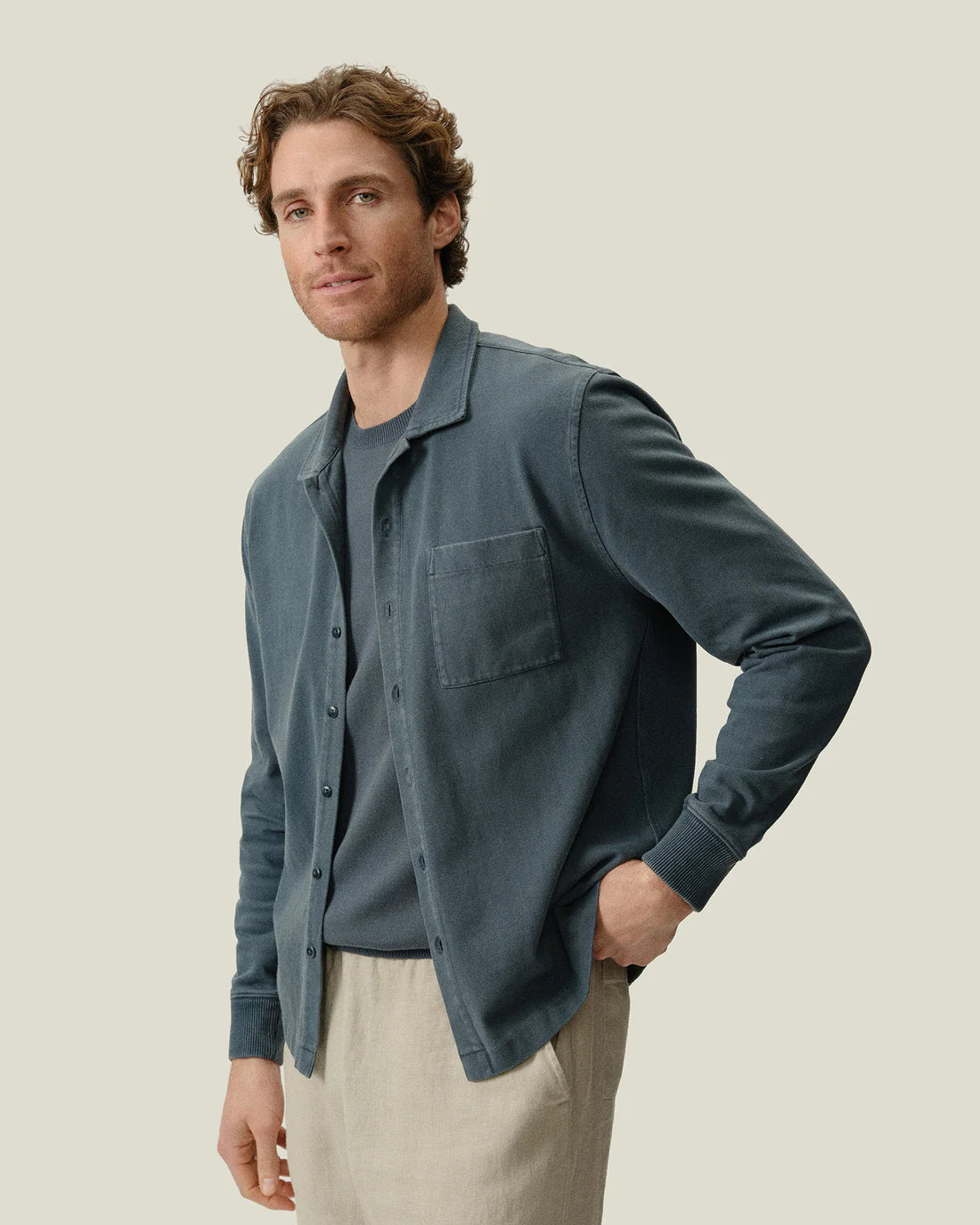 Caza Knit Shirt - Lake