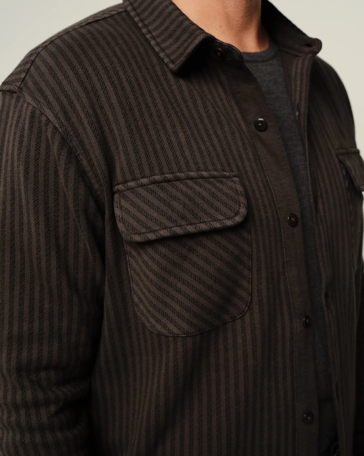Jac Sweater Shirt - Bark Lines