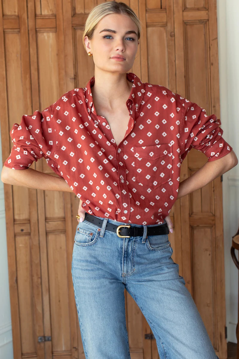 Ryan Shirt - Antique Rouge Diamonds