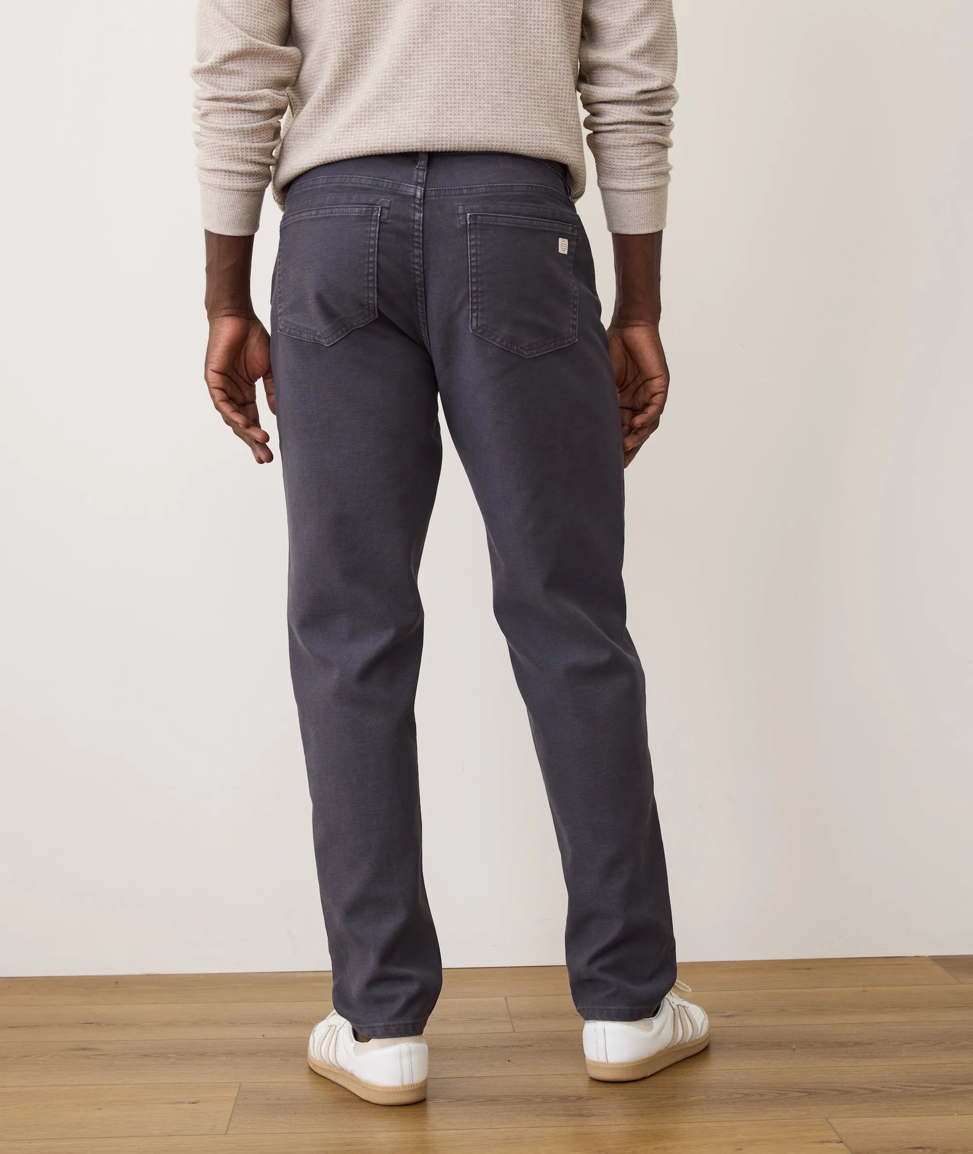 Flex Terry Slim Straight Pant - Faded Navy