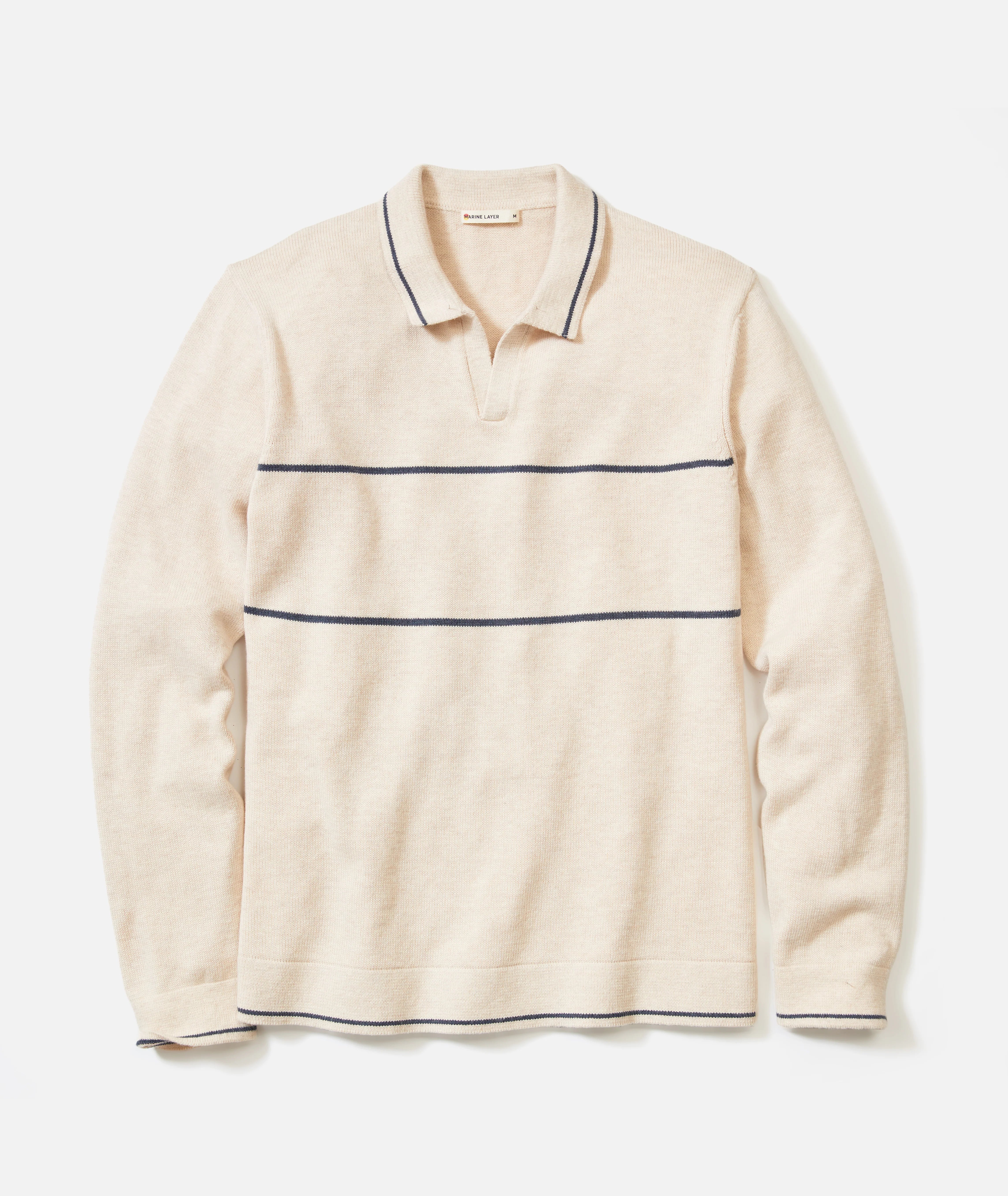 Liam Long Sleeve Sweater Polo