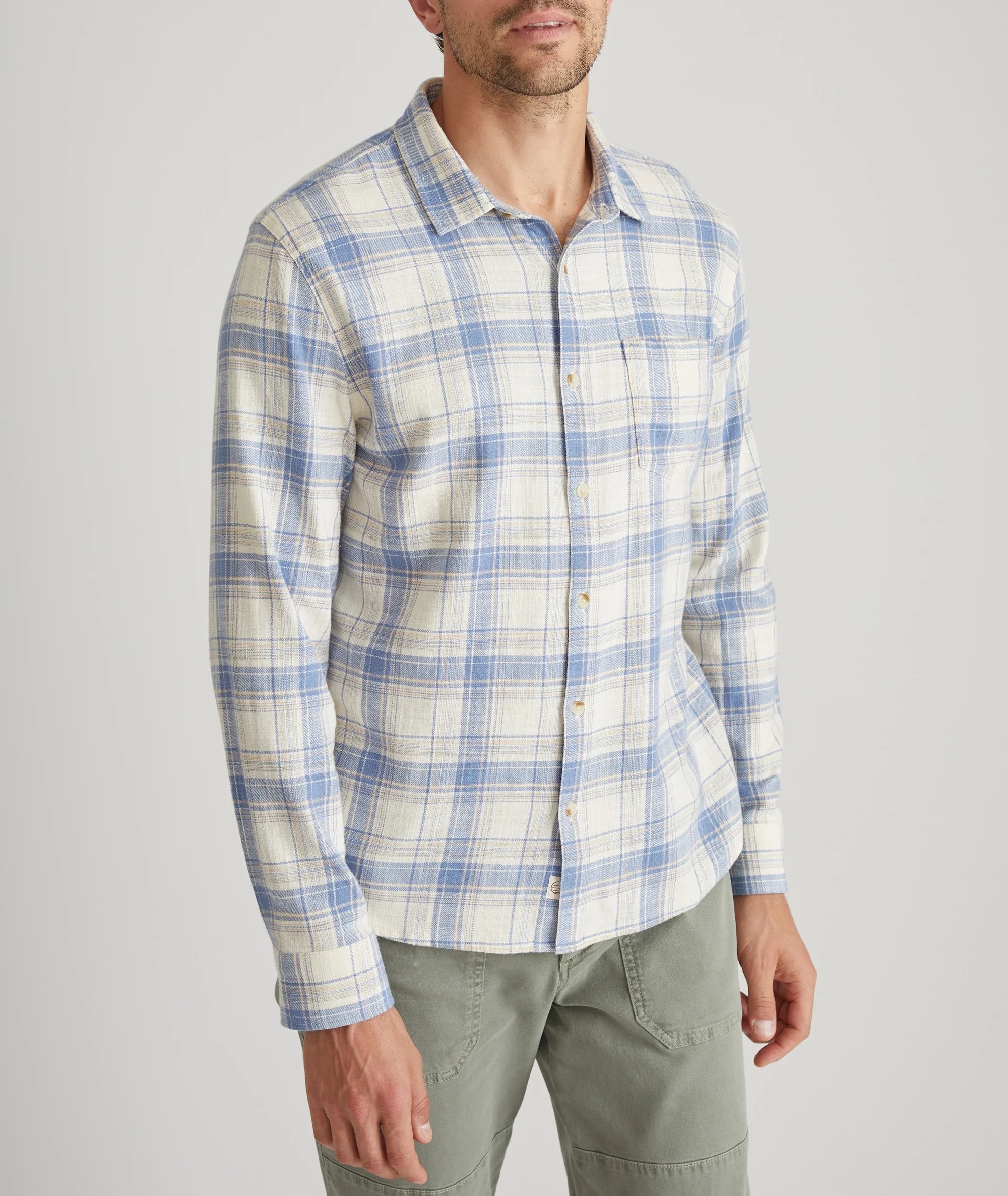 Stretch Selvage Long Sleeve Shirt