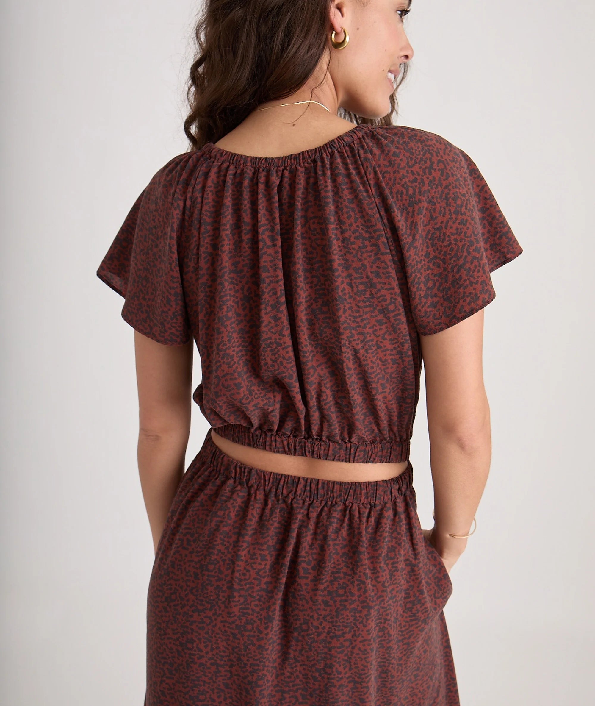 Charlotte Midi Dress - Deep Cheetah