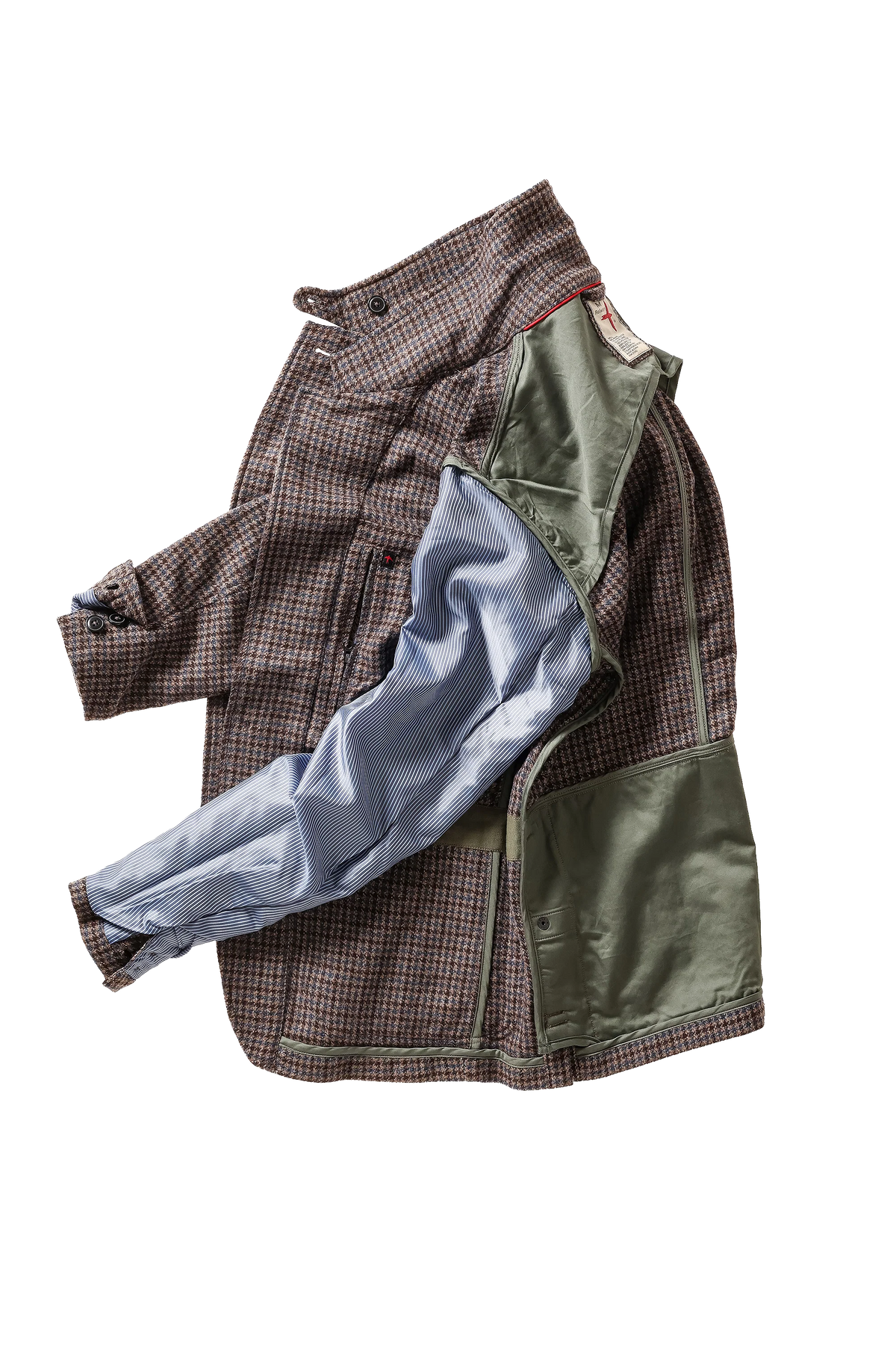 Heritage Trap Blazer - Brown / Blue Check