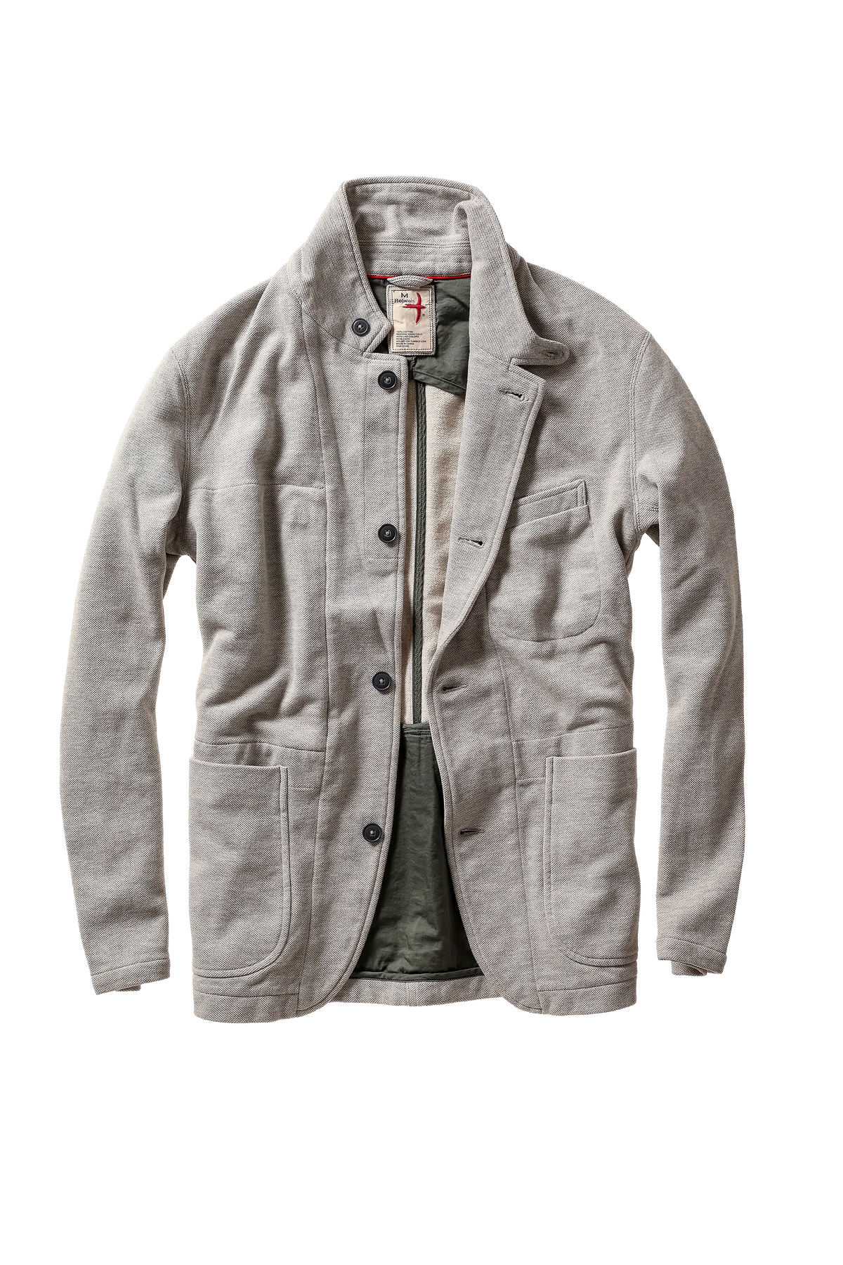 Pique Trap Blazer - Cement Heather