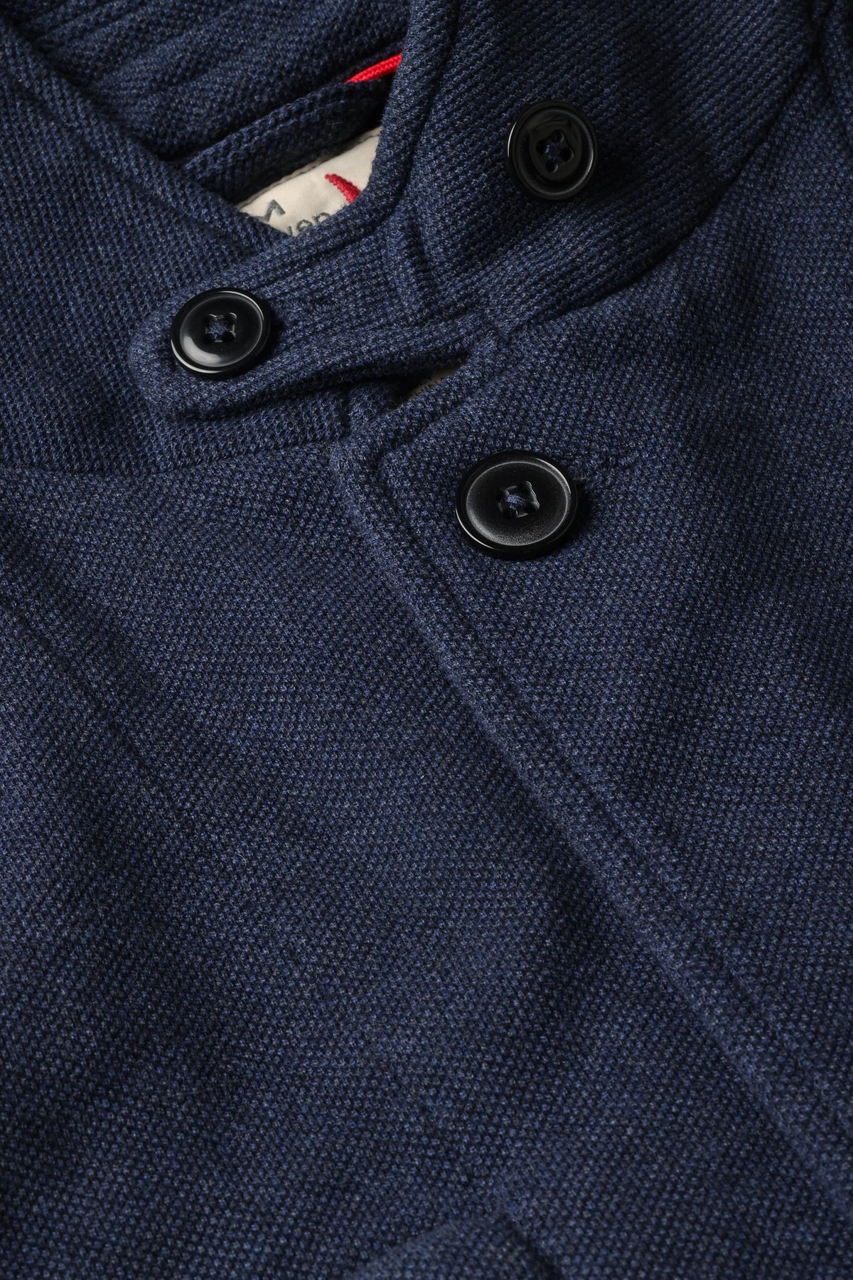 Pique Trap Blazer - Navy