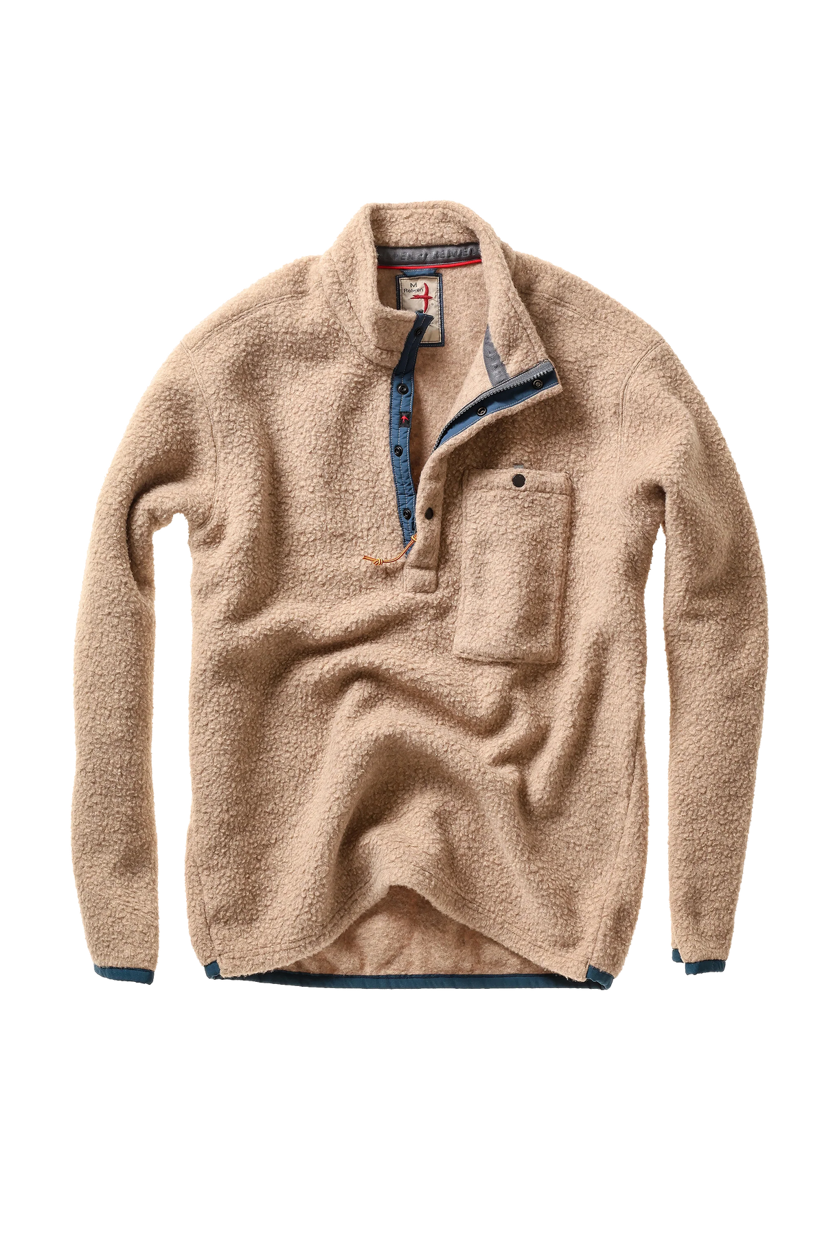 Wooly Shag Snap Zip - Dark Biscuit