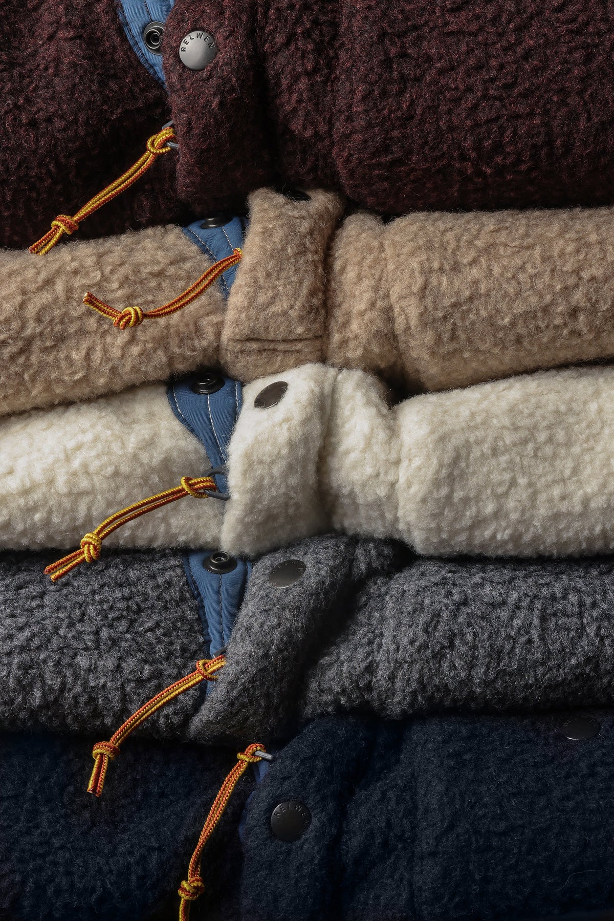 Wooly Shag Snap Zip - Dark Biscuit