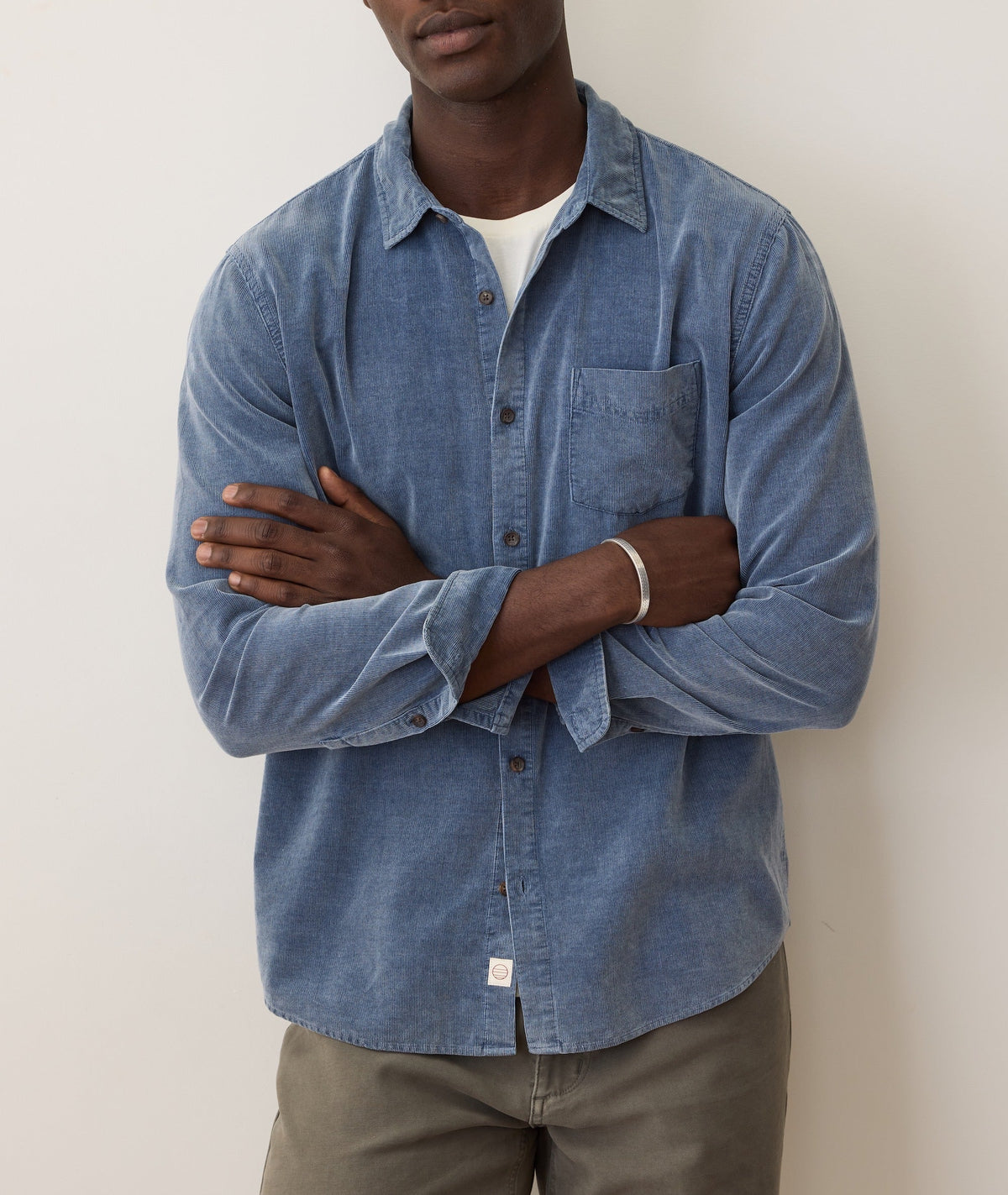 Lightweight Corduroy Shirt - Indigo