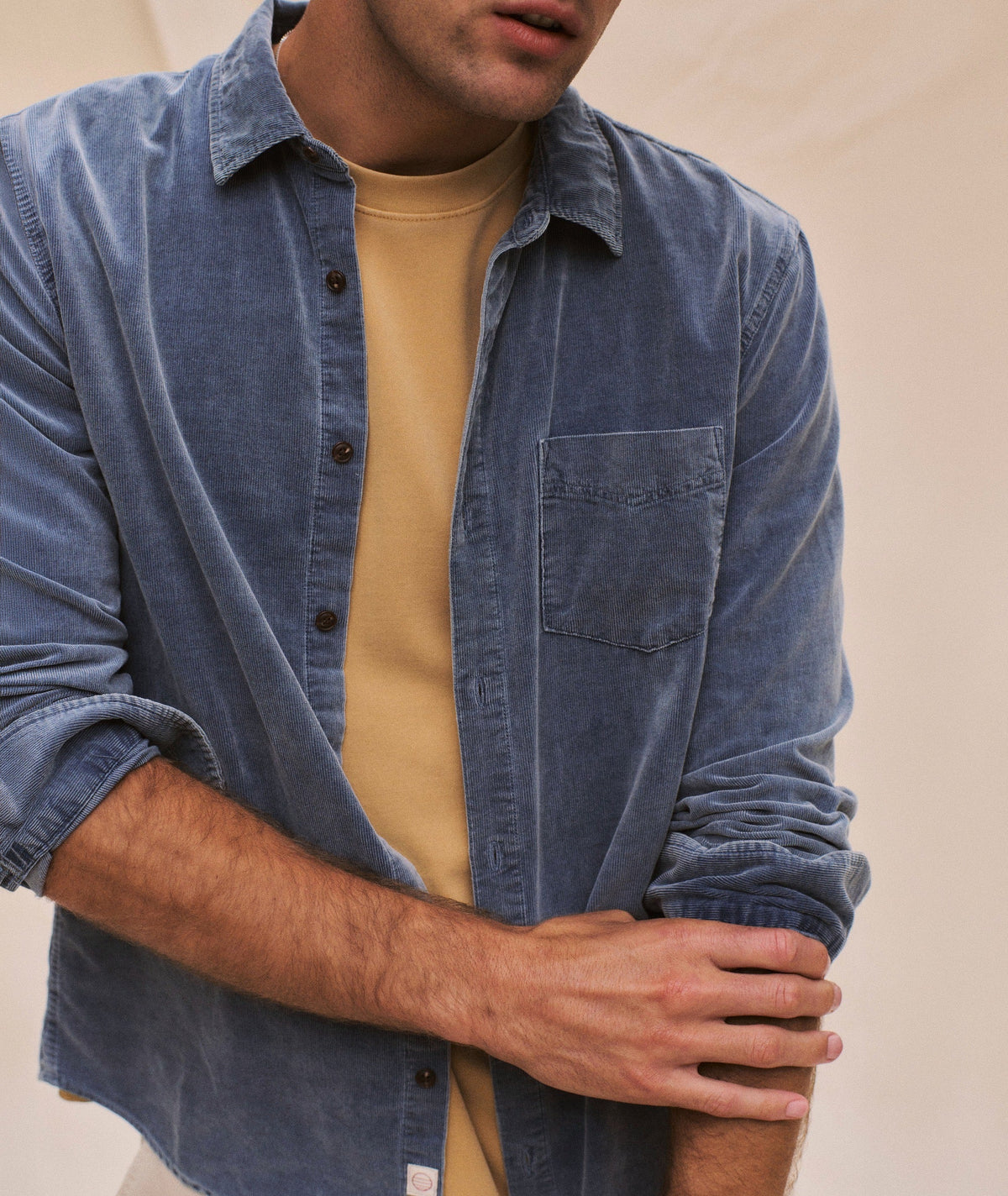 Lightweight Corduroy Shirt - Indigo