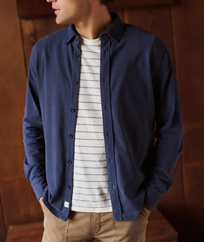 Luxe Jersey Shirt - Navy