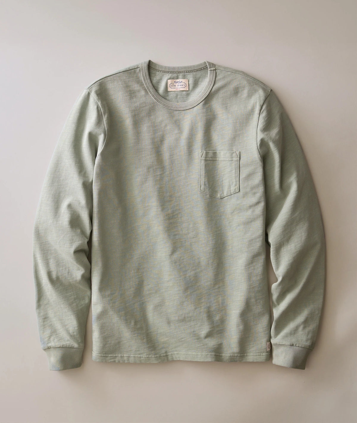 Luxe Slub Pocket Tee - Iceberg Green