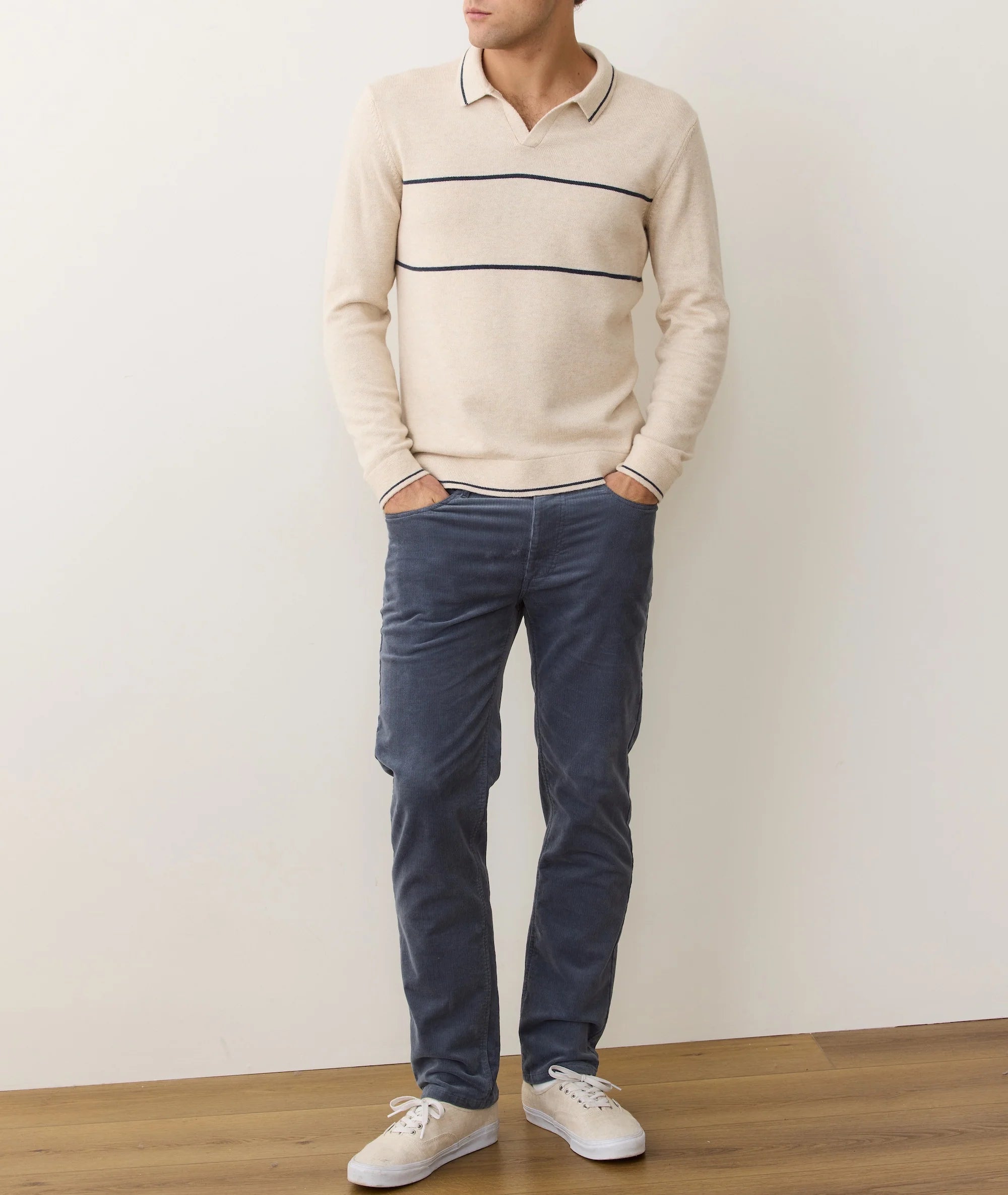 Liam Long Sleeve Sweater Polo