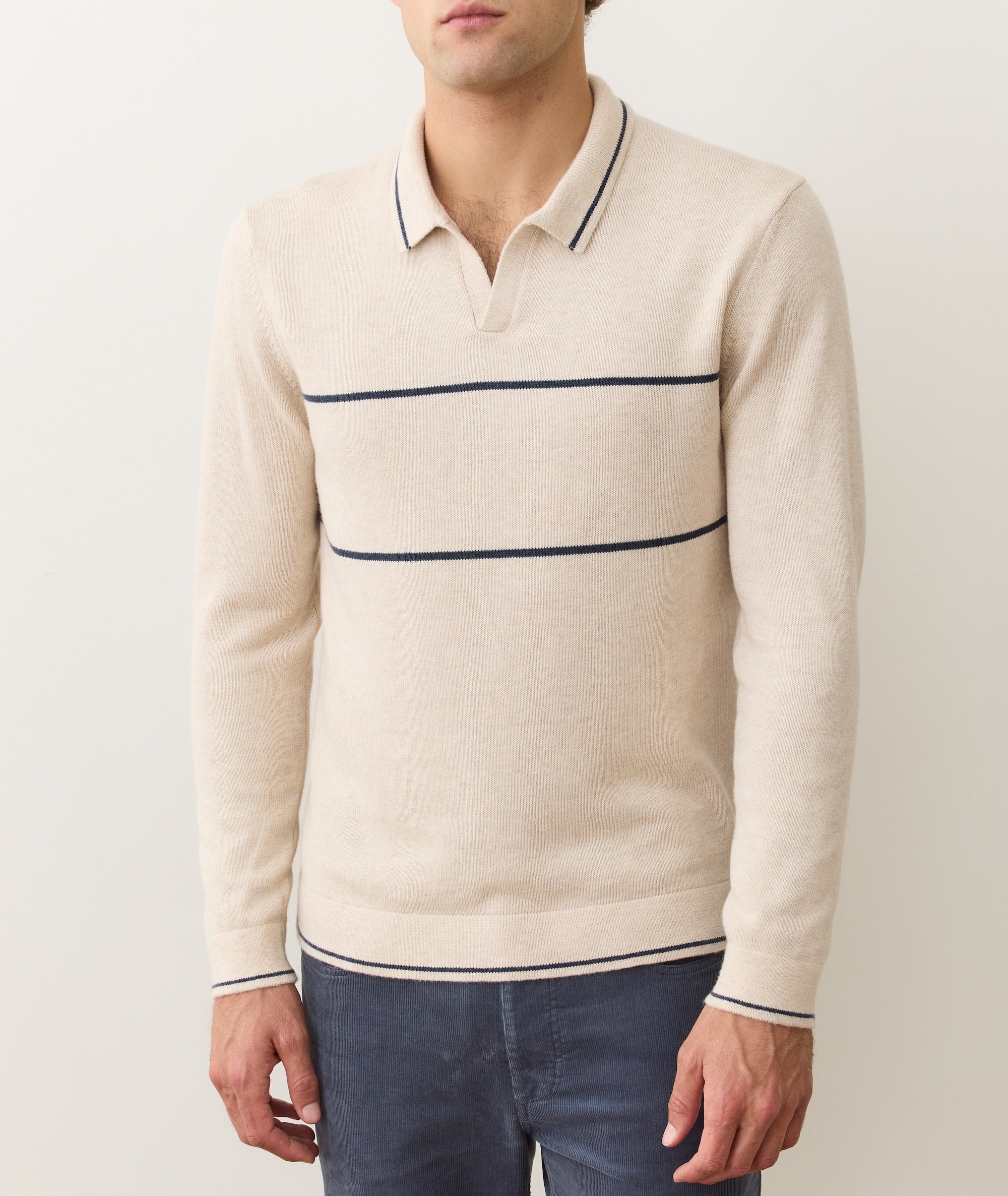 Liam Long Sleeve Sweater Polo