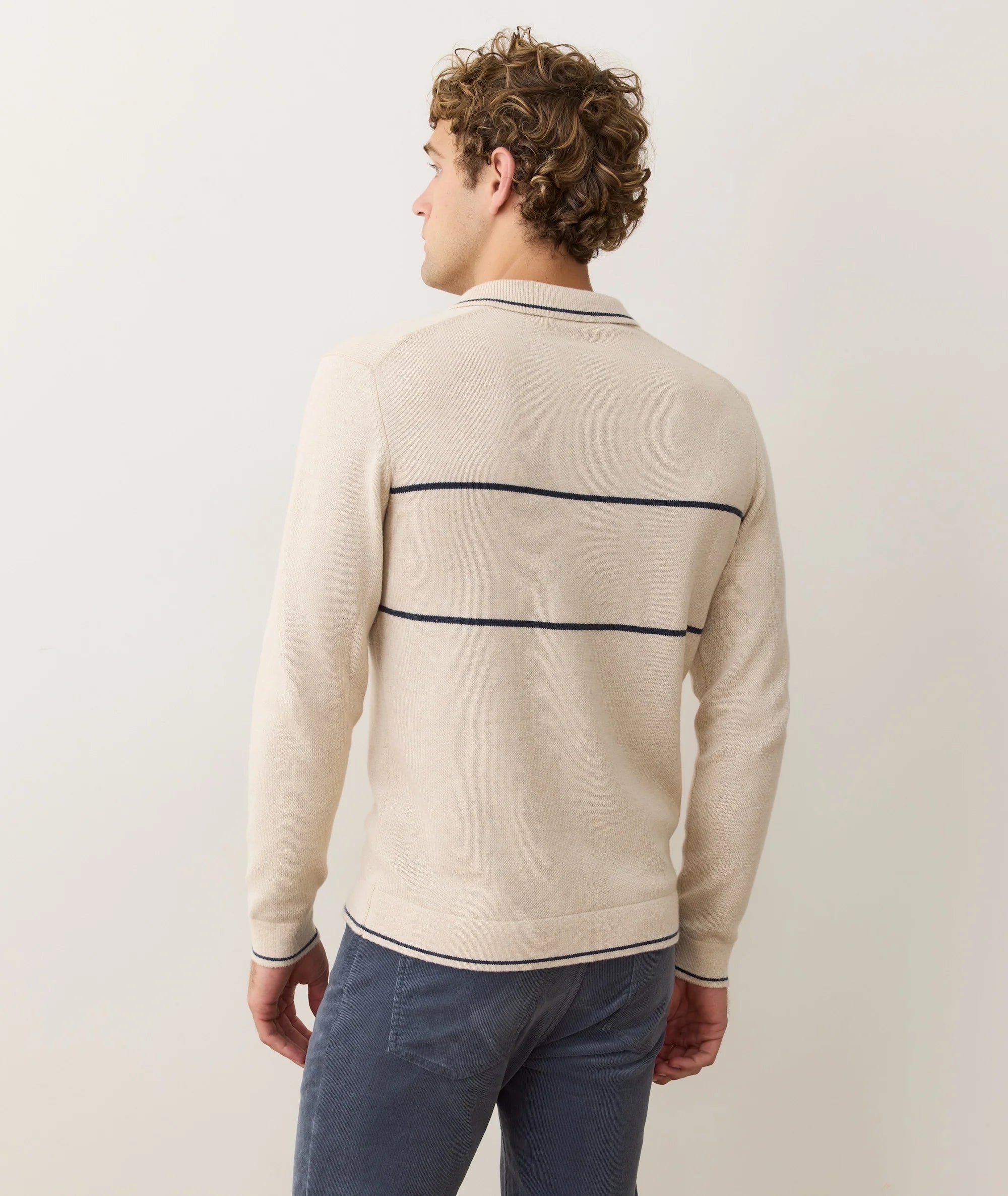 Liam Long Sleeve Sweater Polo