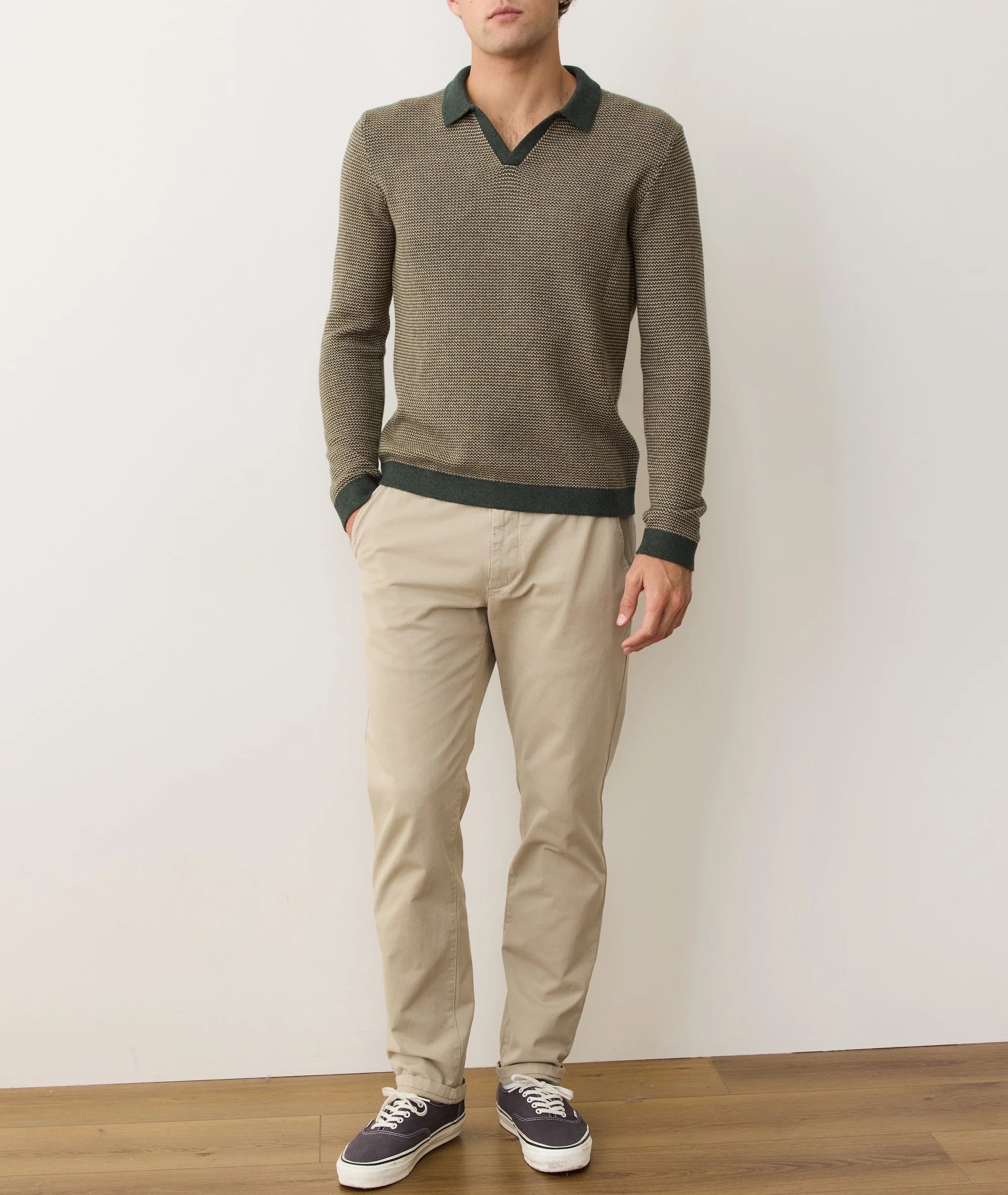 Liam Long Sleeve Sweater Polo