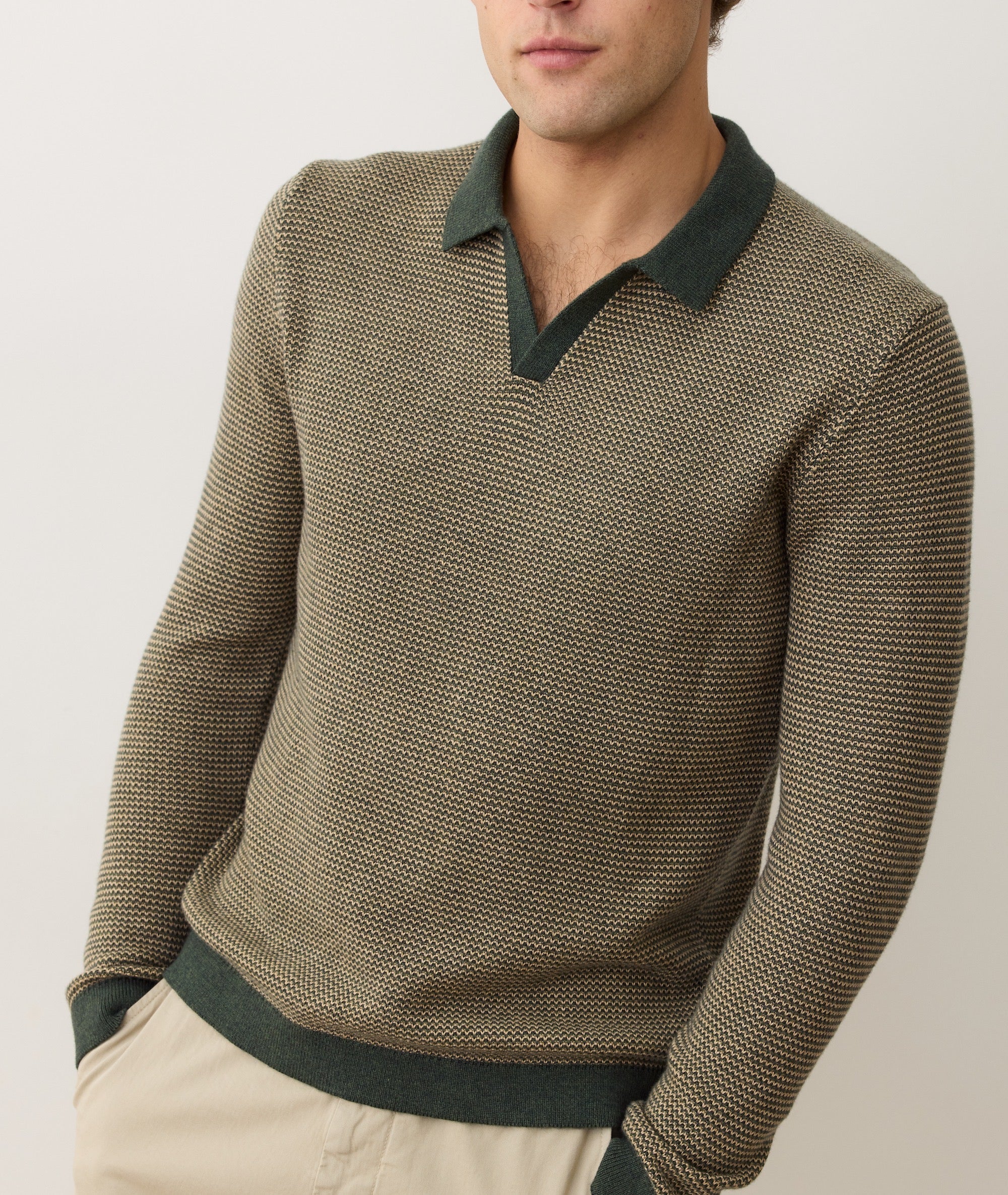 Liam Long Sleeve Sweater Polo