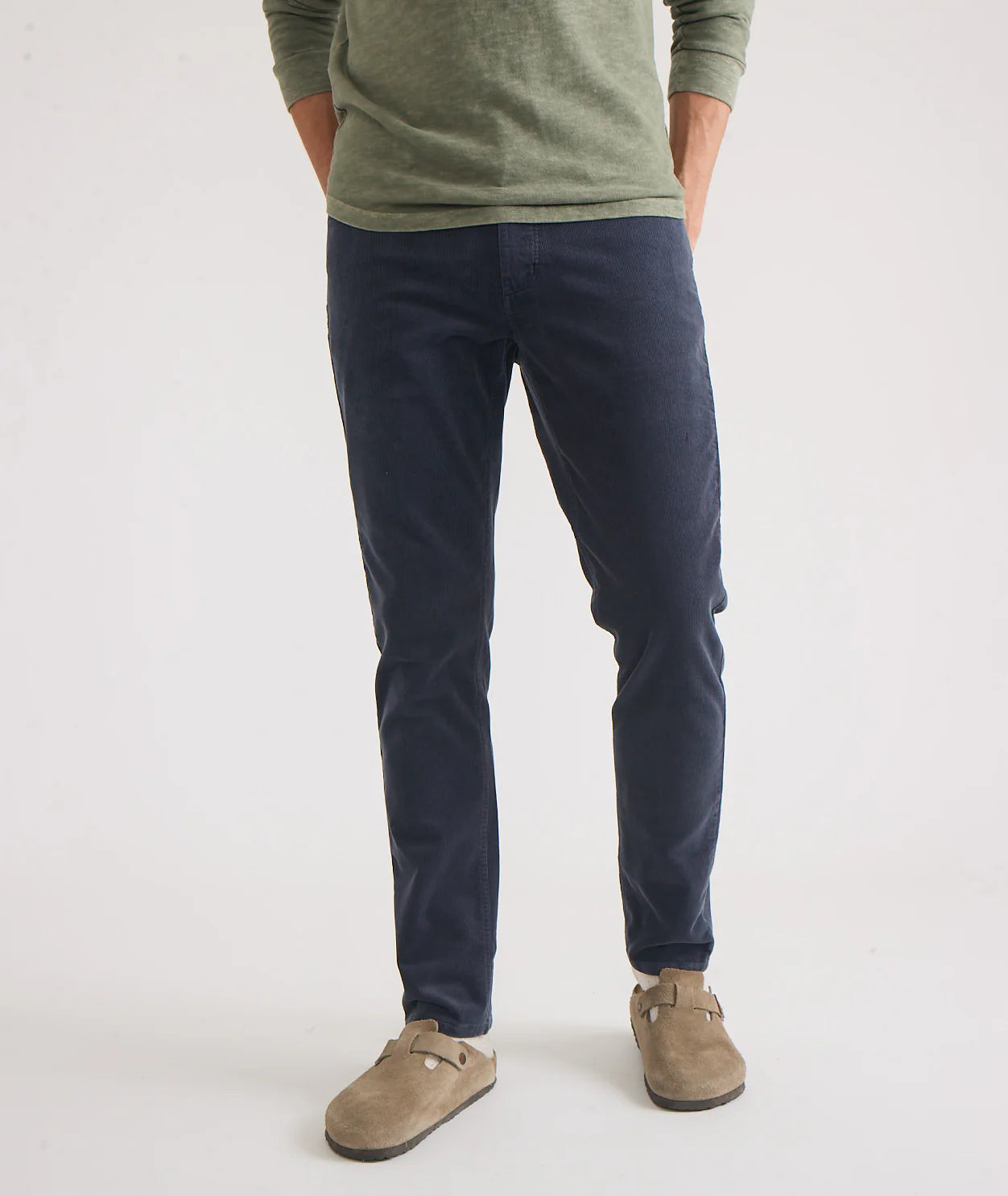 5 Pocket Slim Straight Corduroy Pant