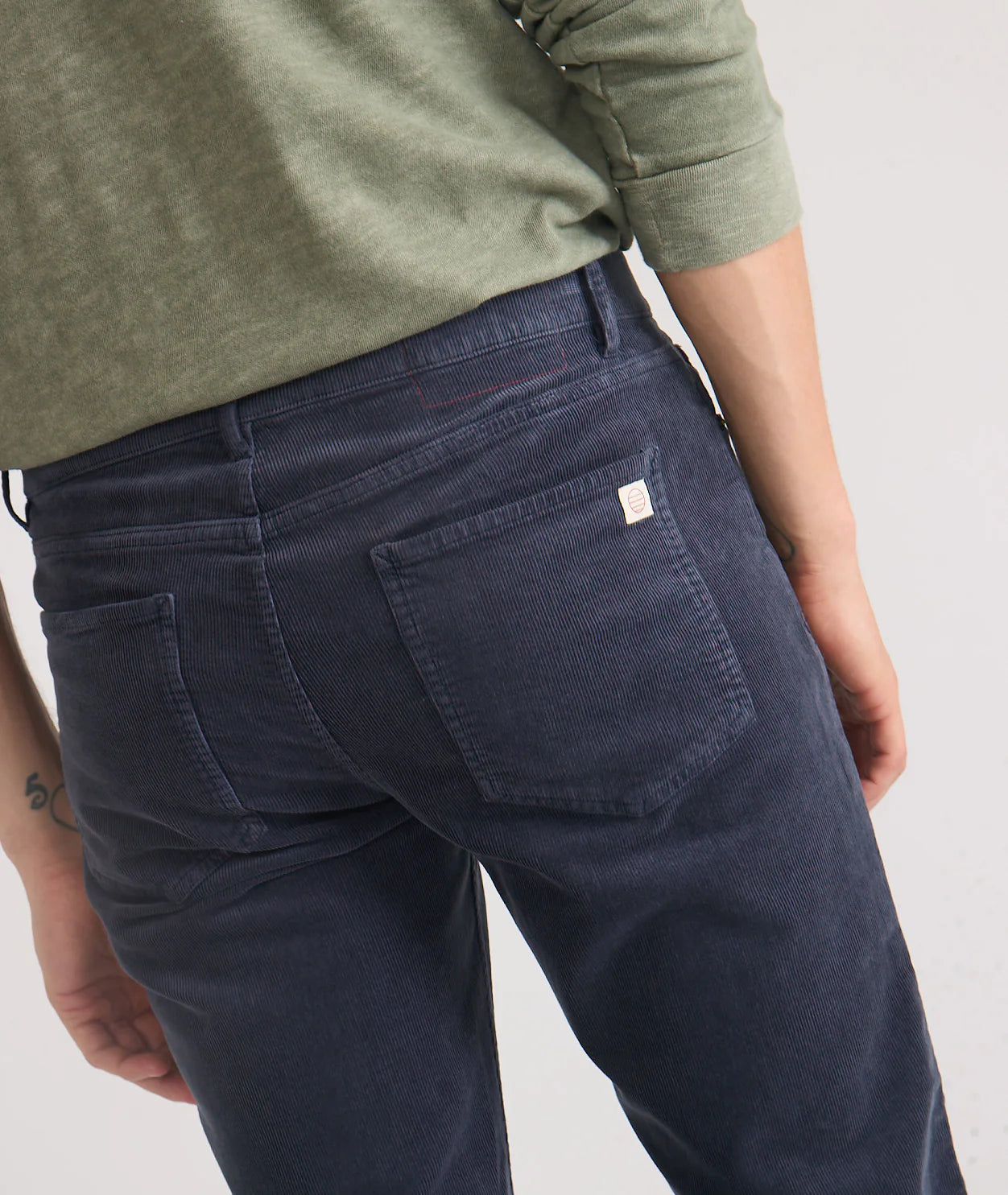 5 Pocket Slim Straight Corduroy Pant