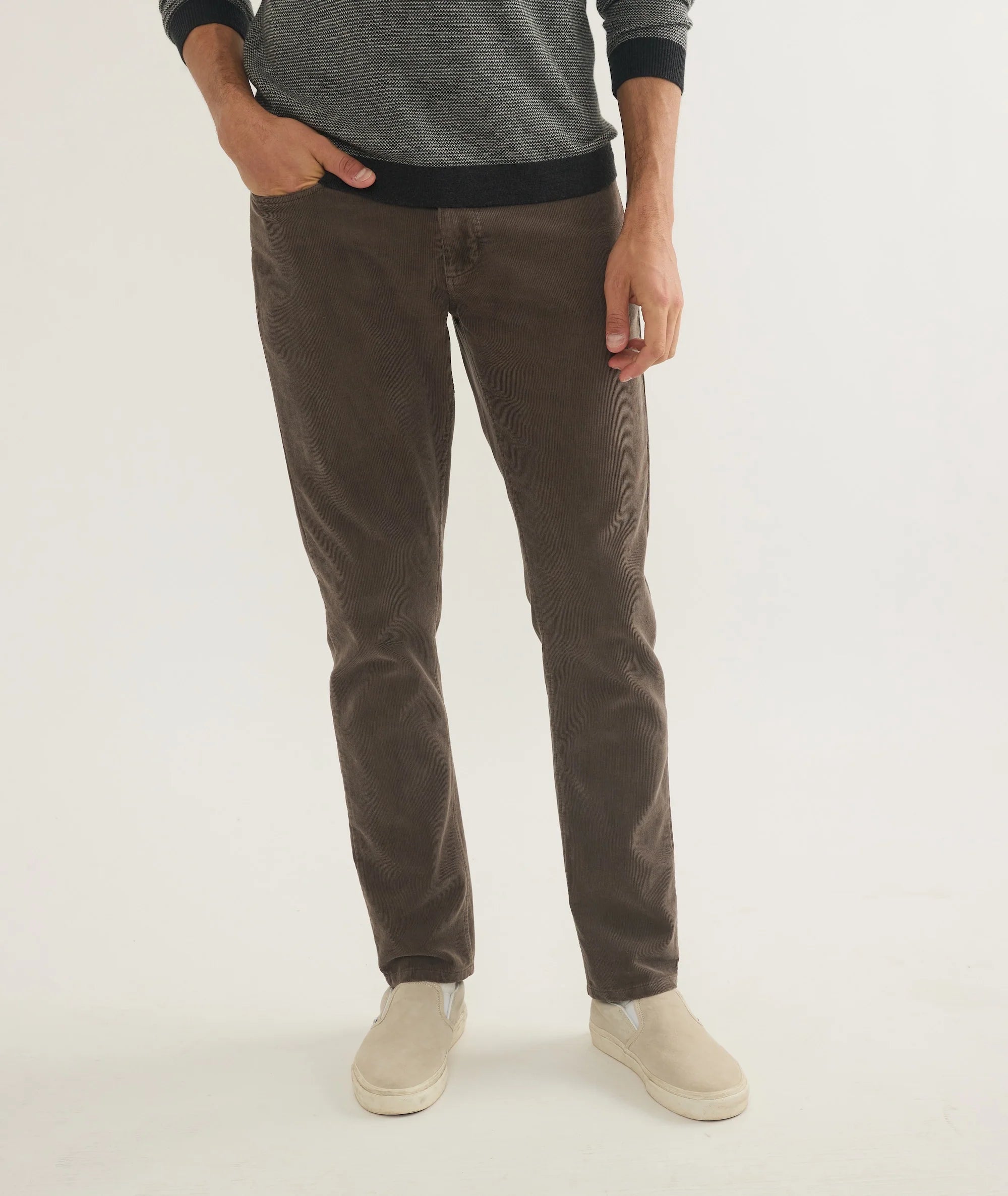 5 Pocket Slim Straight Corduroy Pant