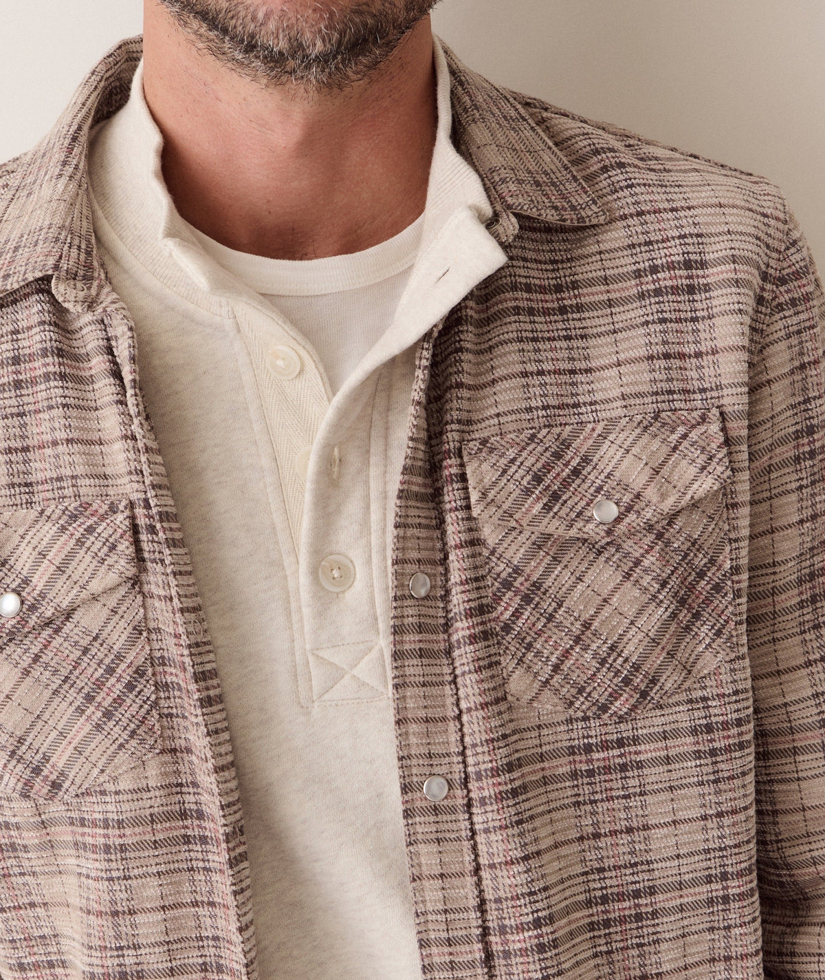 The Clark Corduroy Shirt - Brown Plaid