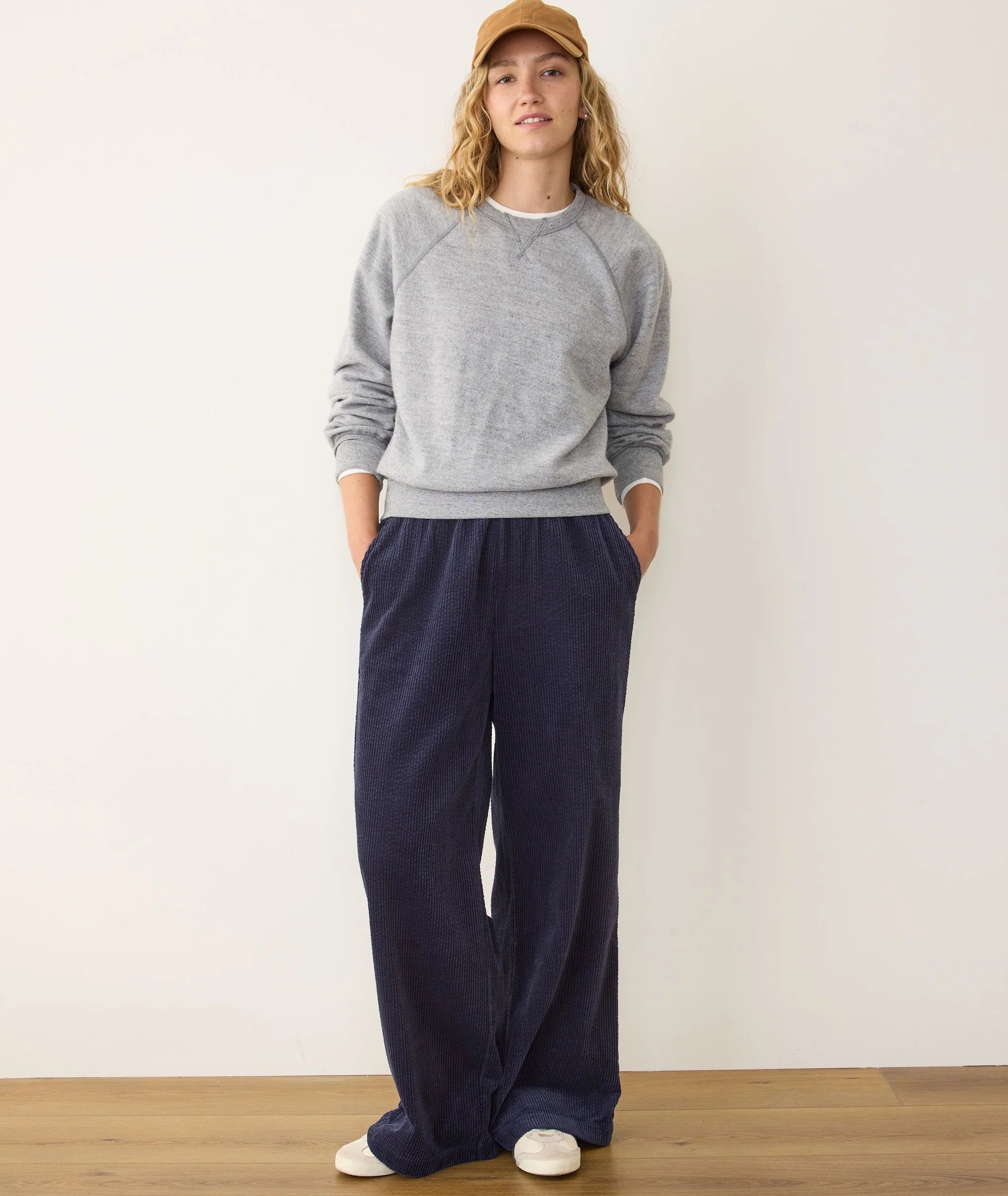 Allison Cord Trouser - Navy