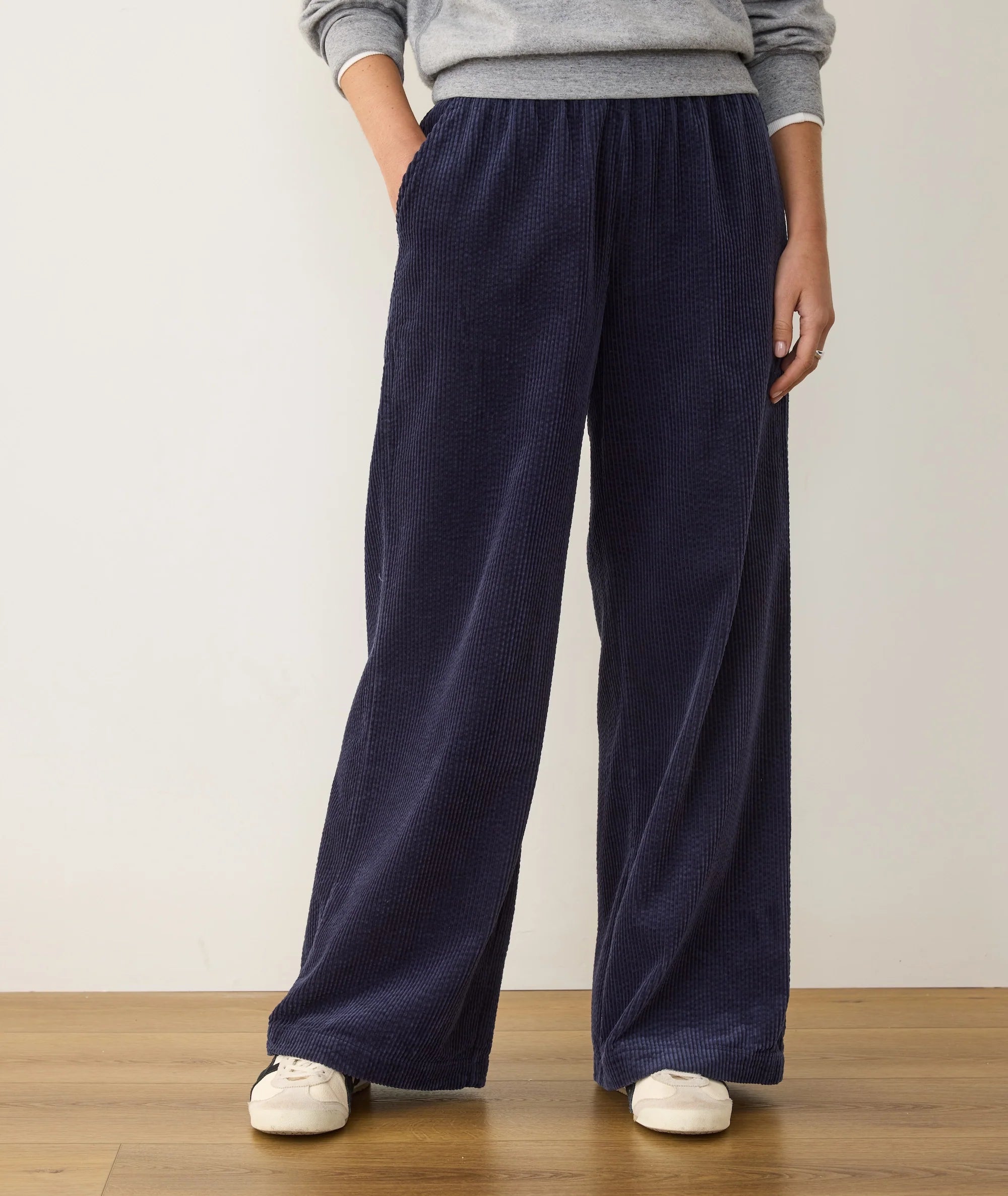 Allison Cord Trouser - Navy