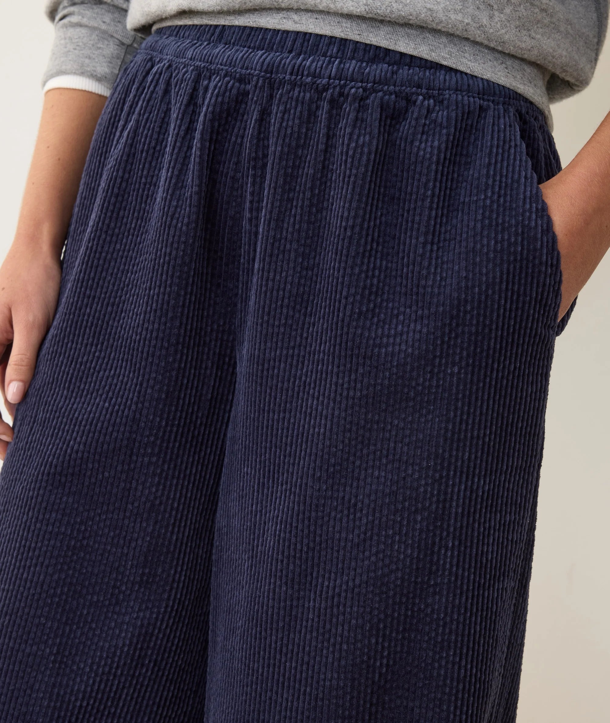 Allison Cord Trouser - Navy