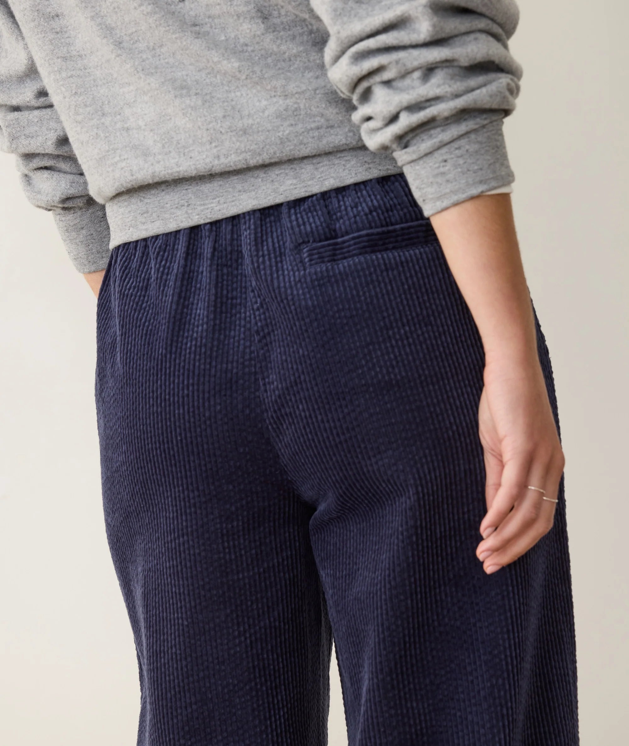 Allison Cord Trouser - Navy