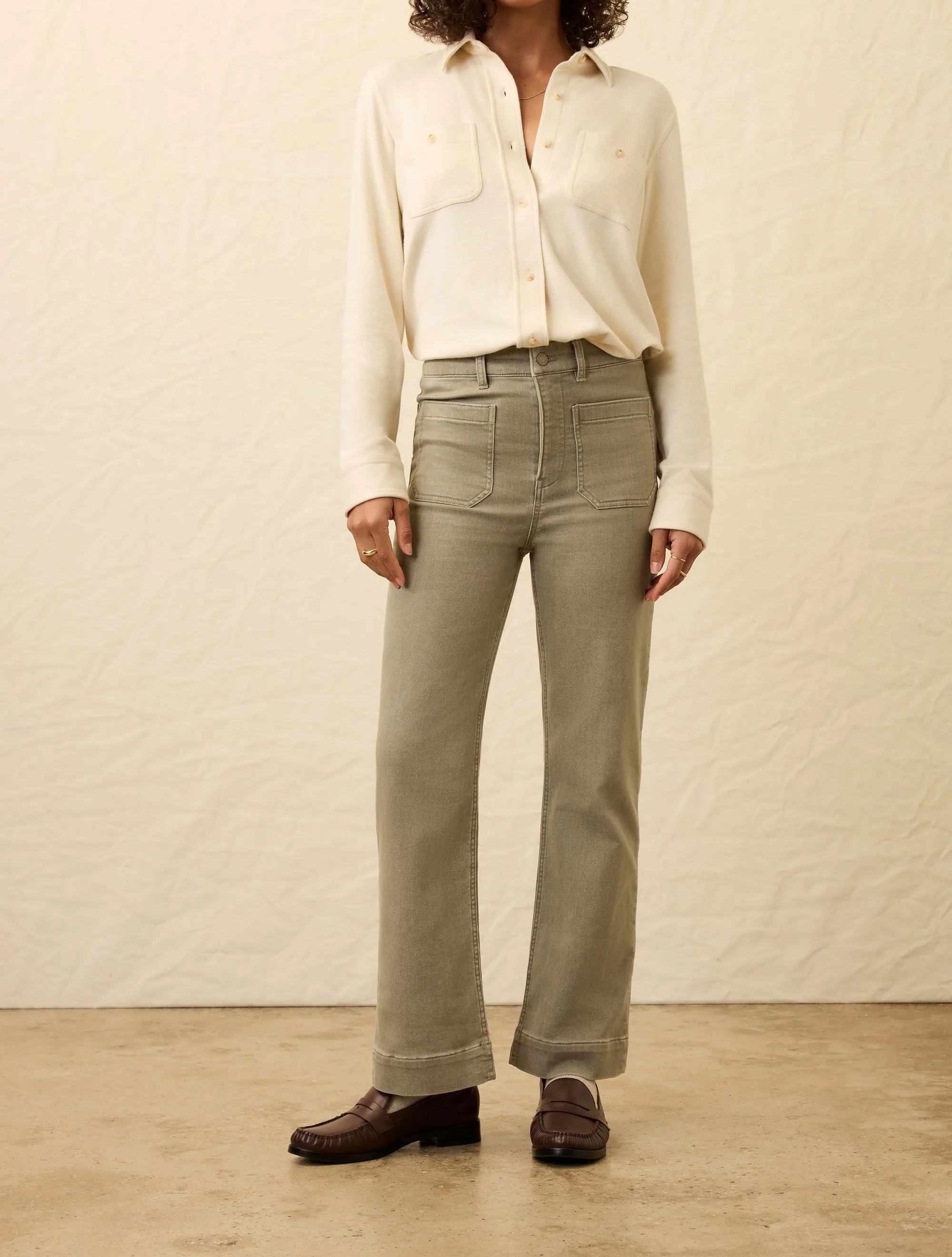 Stretch Terry Harbor Ankle Pant