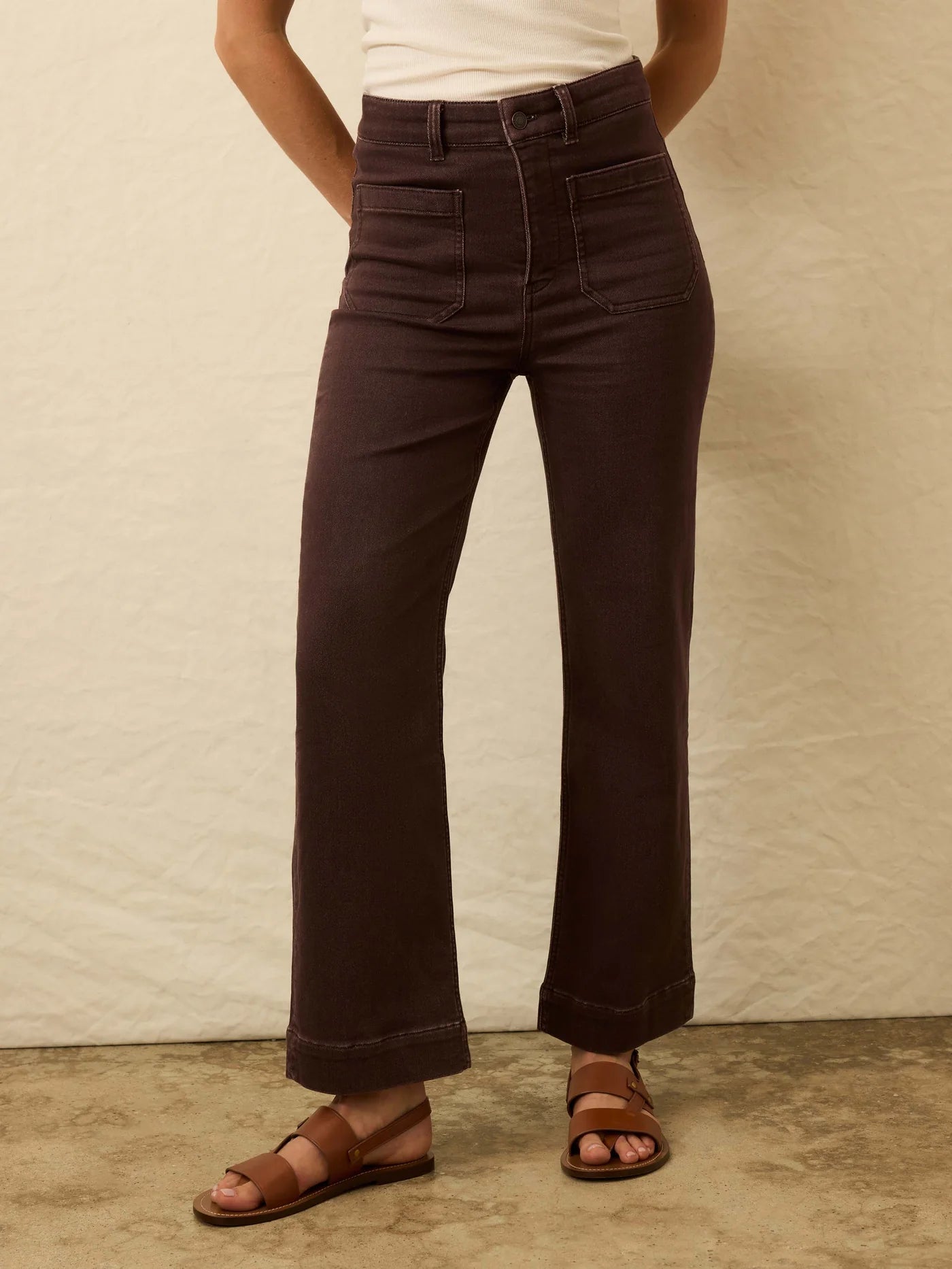 Stretch Terry Patch Pocket Ankle Pant