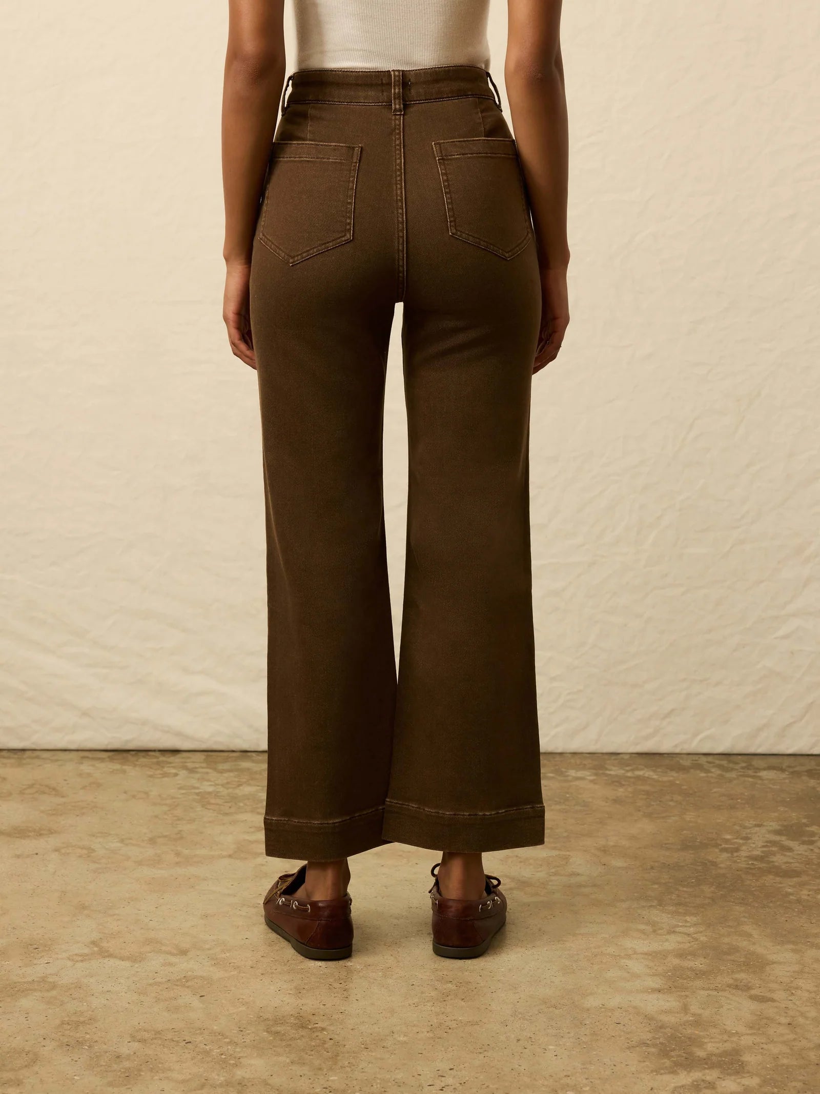 Stretch Terry Patch Pocket Ankle Pant