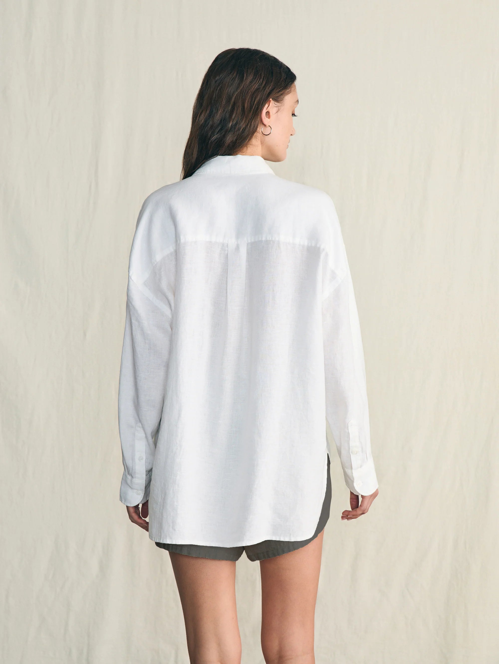 Laguna Linen Relaxed Shirt - White