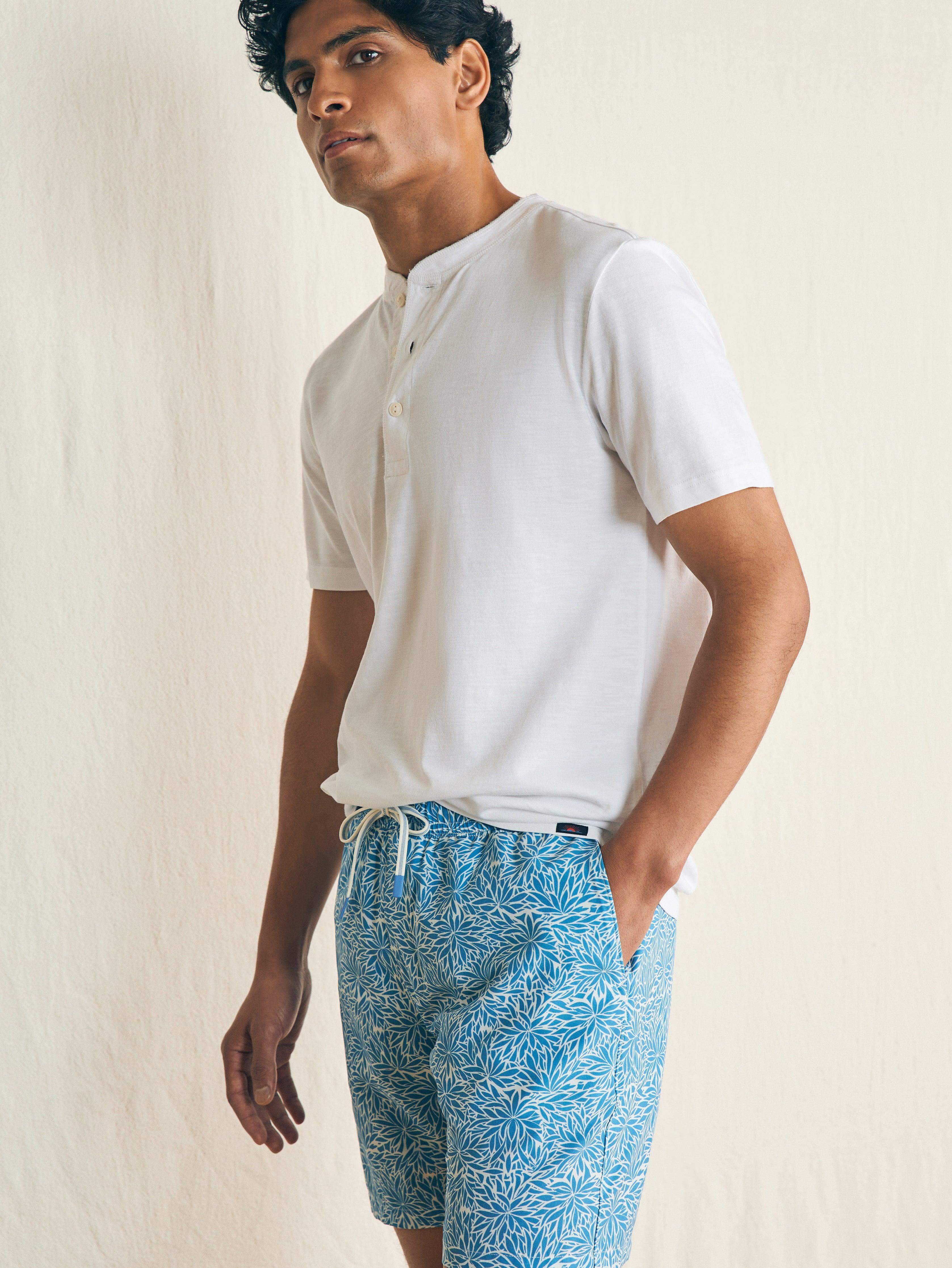 Short-Sleeve Sunwashed Henley