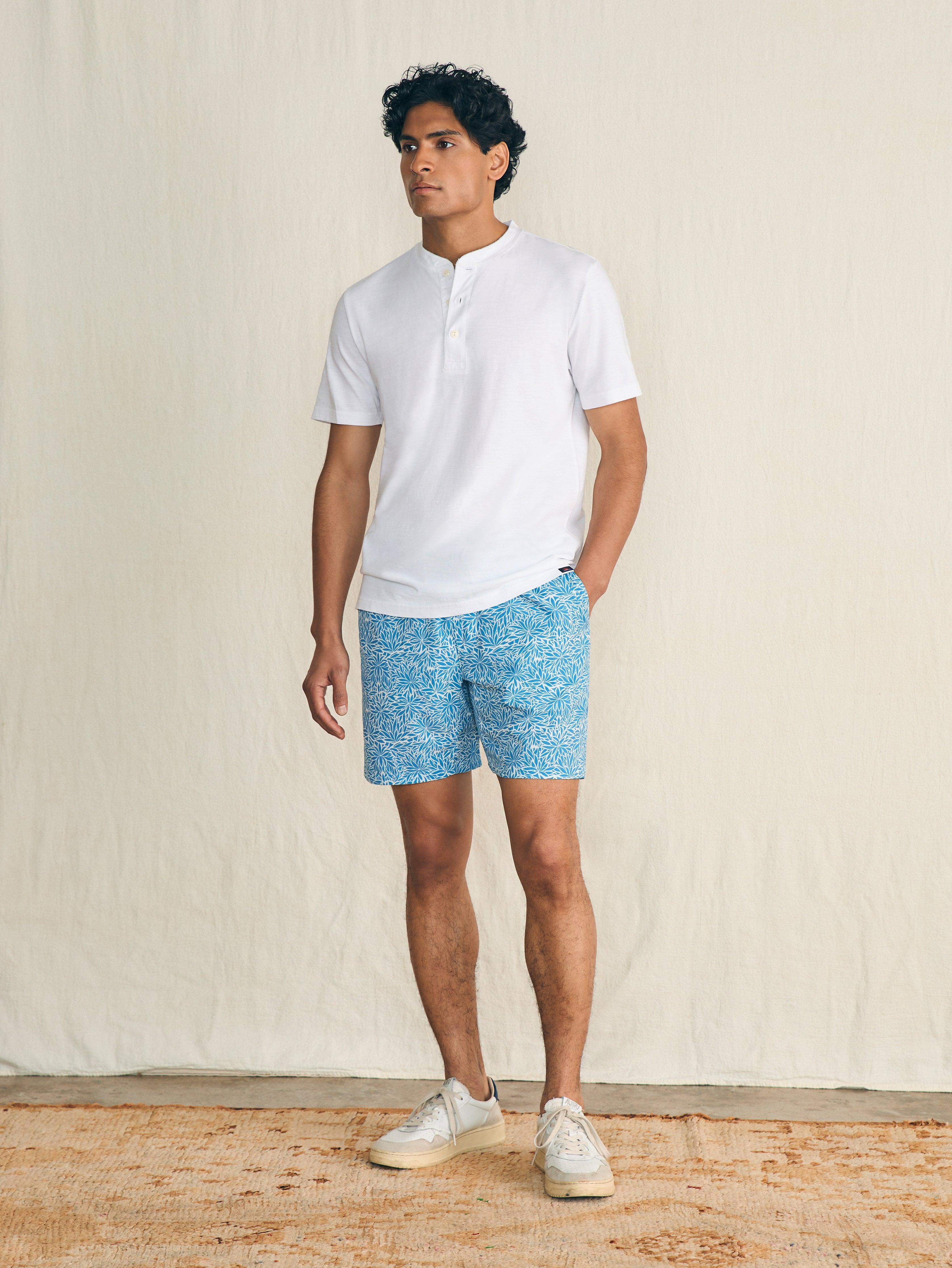 Short-Sleeve Sunwashed Henley
