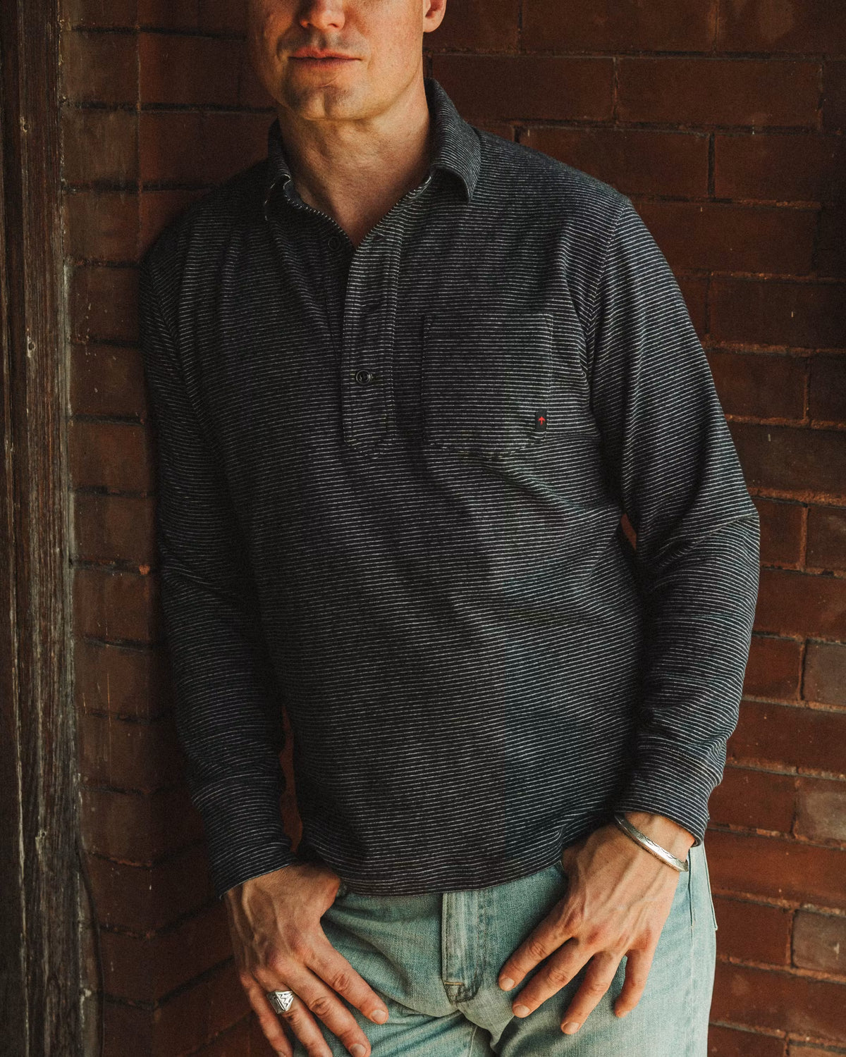 Mariner Polo - Navy Stripe