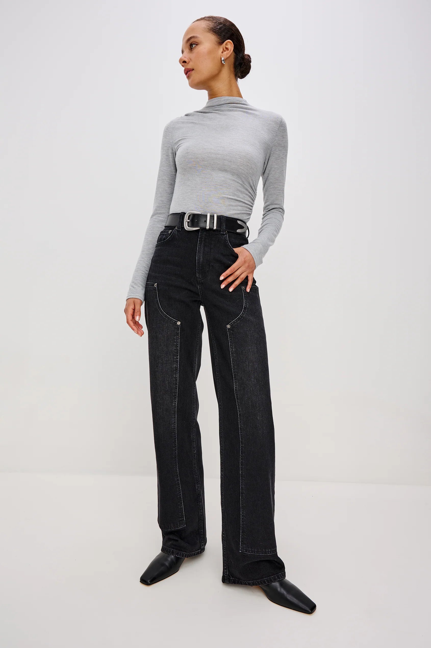 Getty Workwear Wide Leg - Onyx