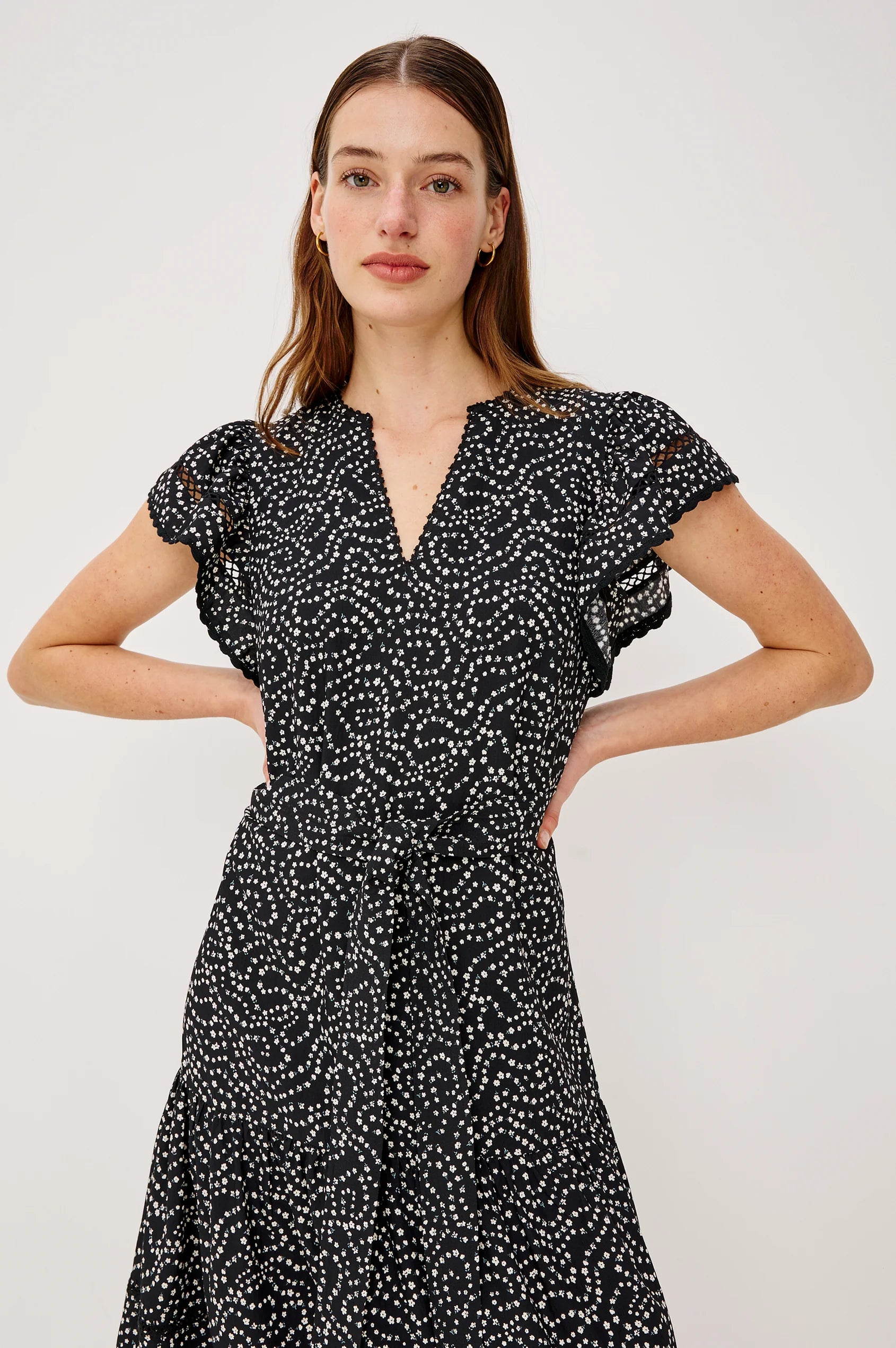 Gia Dress - Mini Chain Daisies