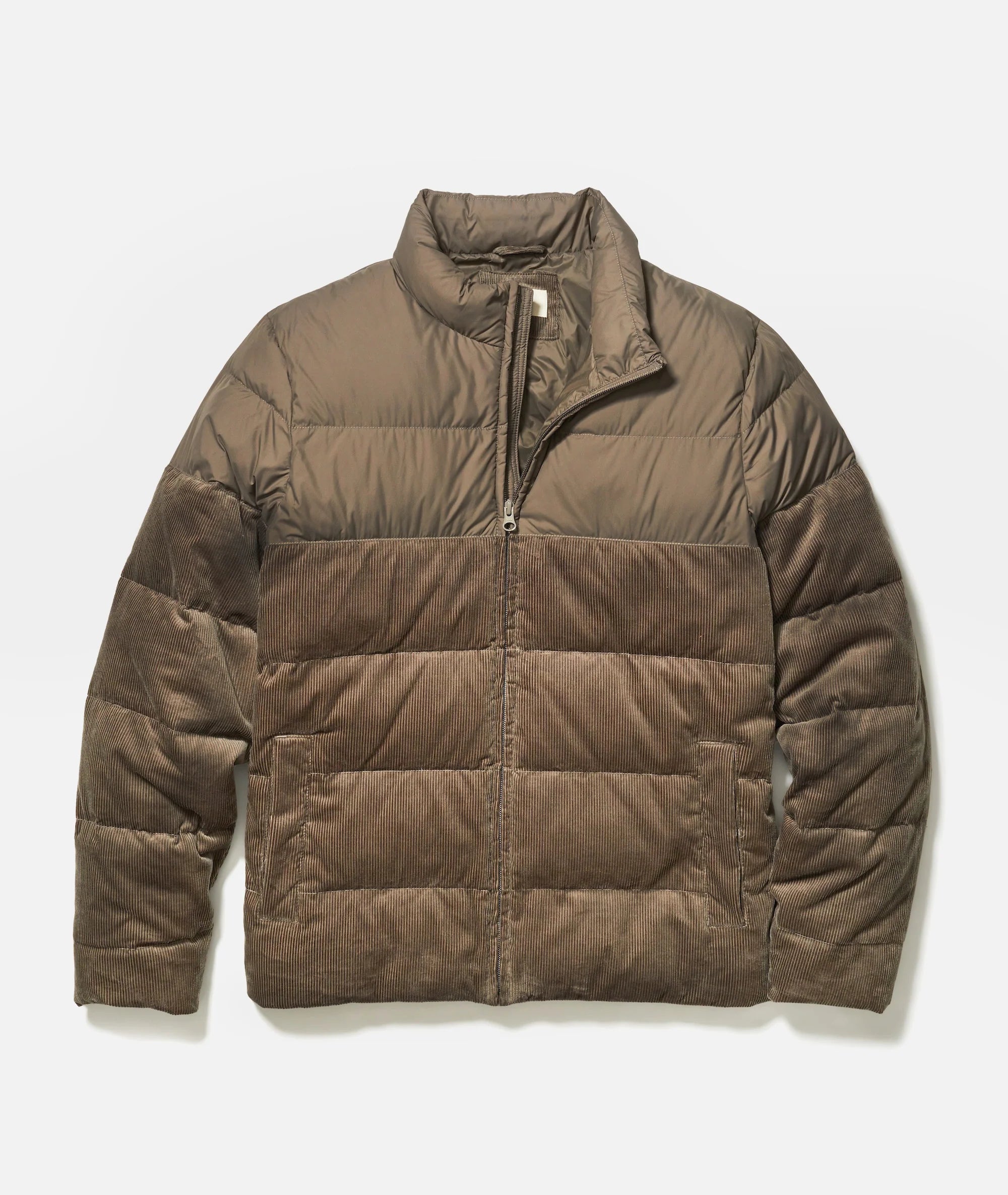 Corduroy puffer jacket mens store