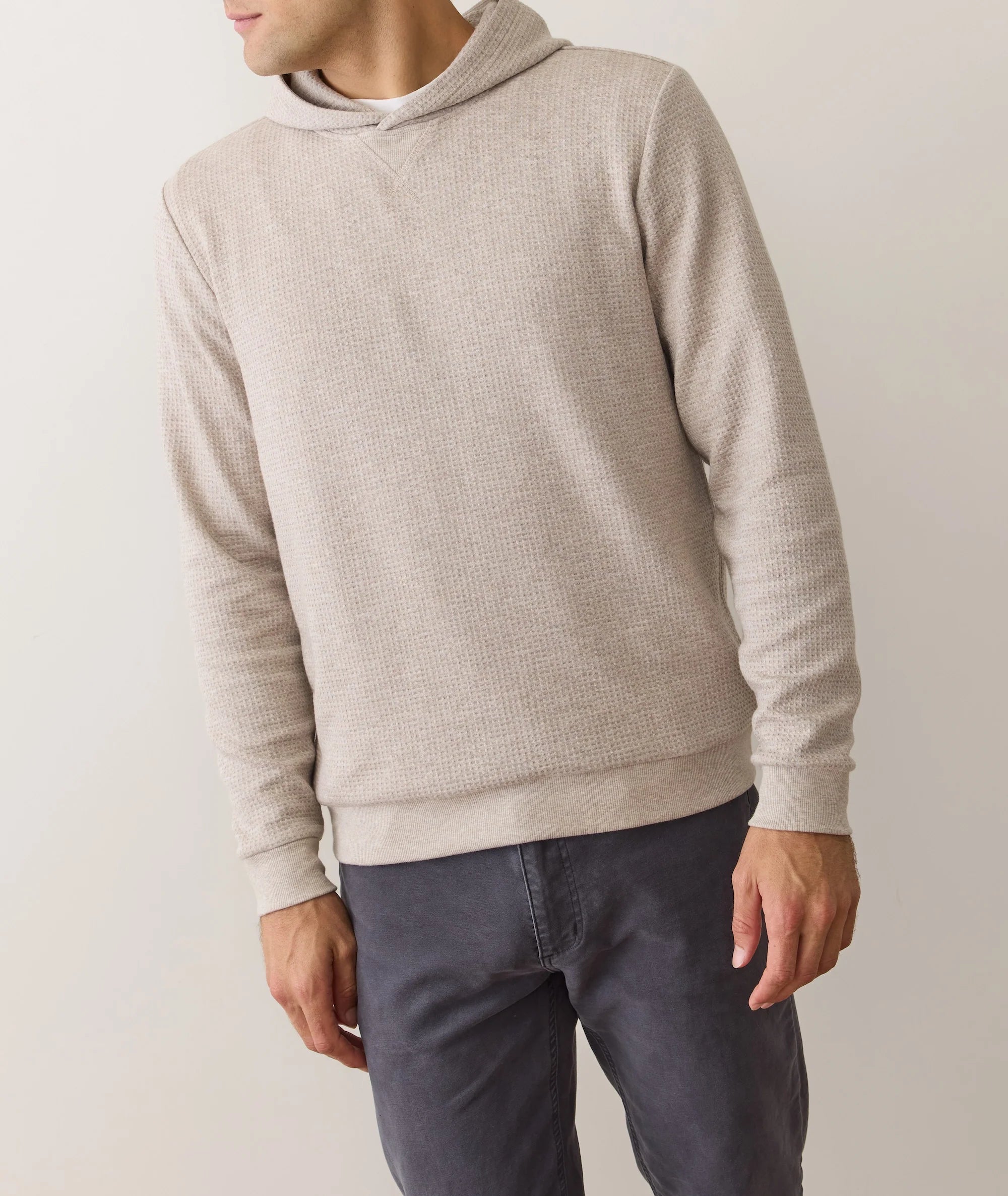 Waffle Hoodie - Oatmeal