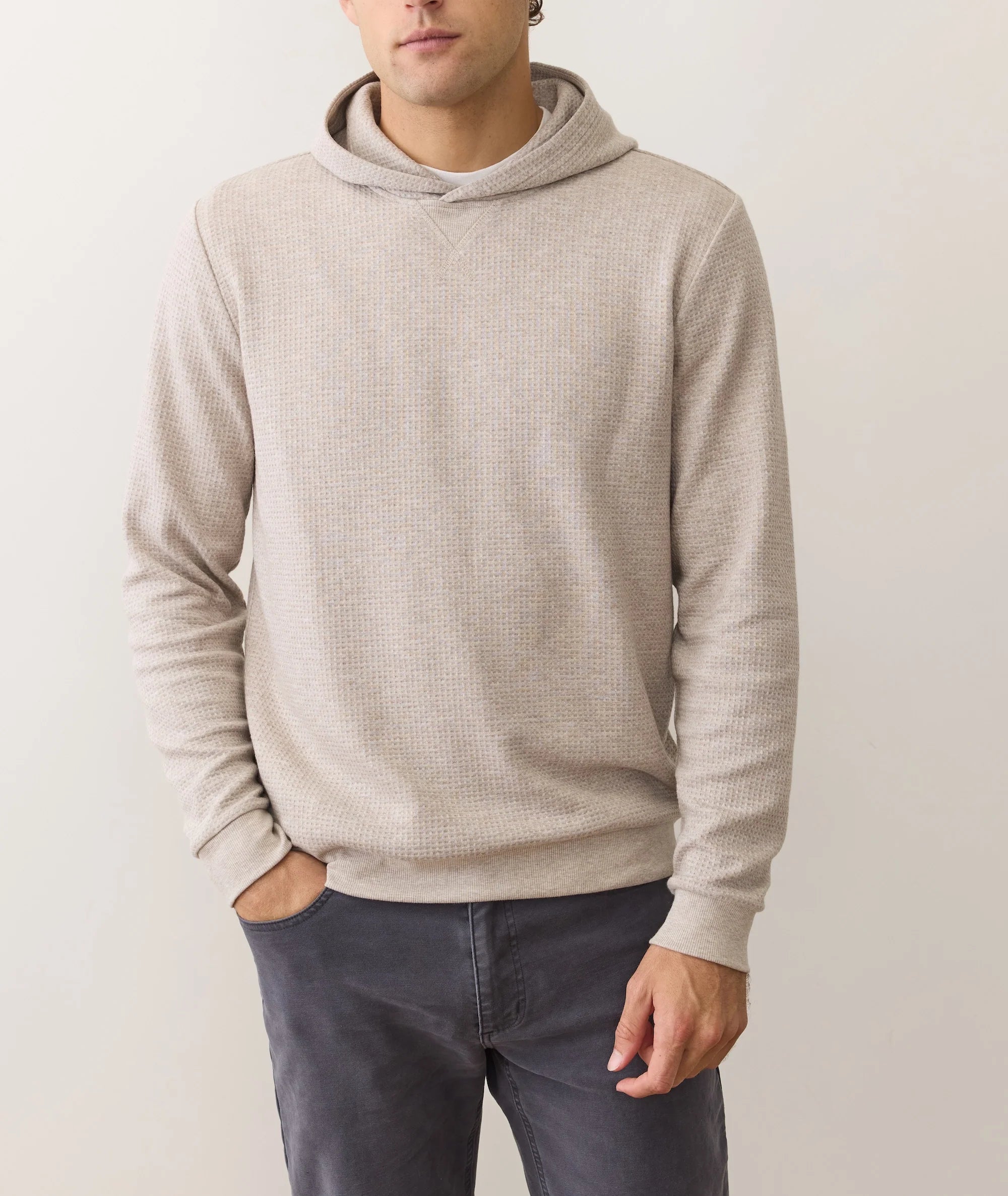 Waffle Hoodie - Oatmeal