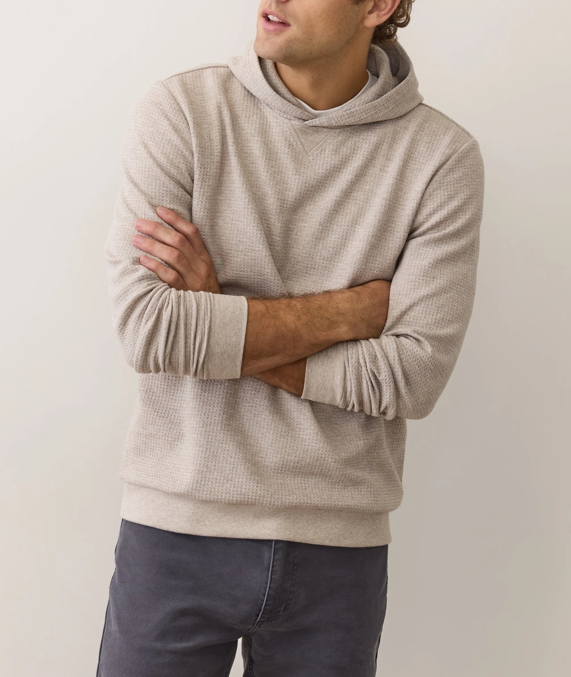 Waffle Hoodie - Oatmeal